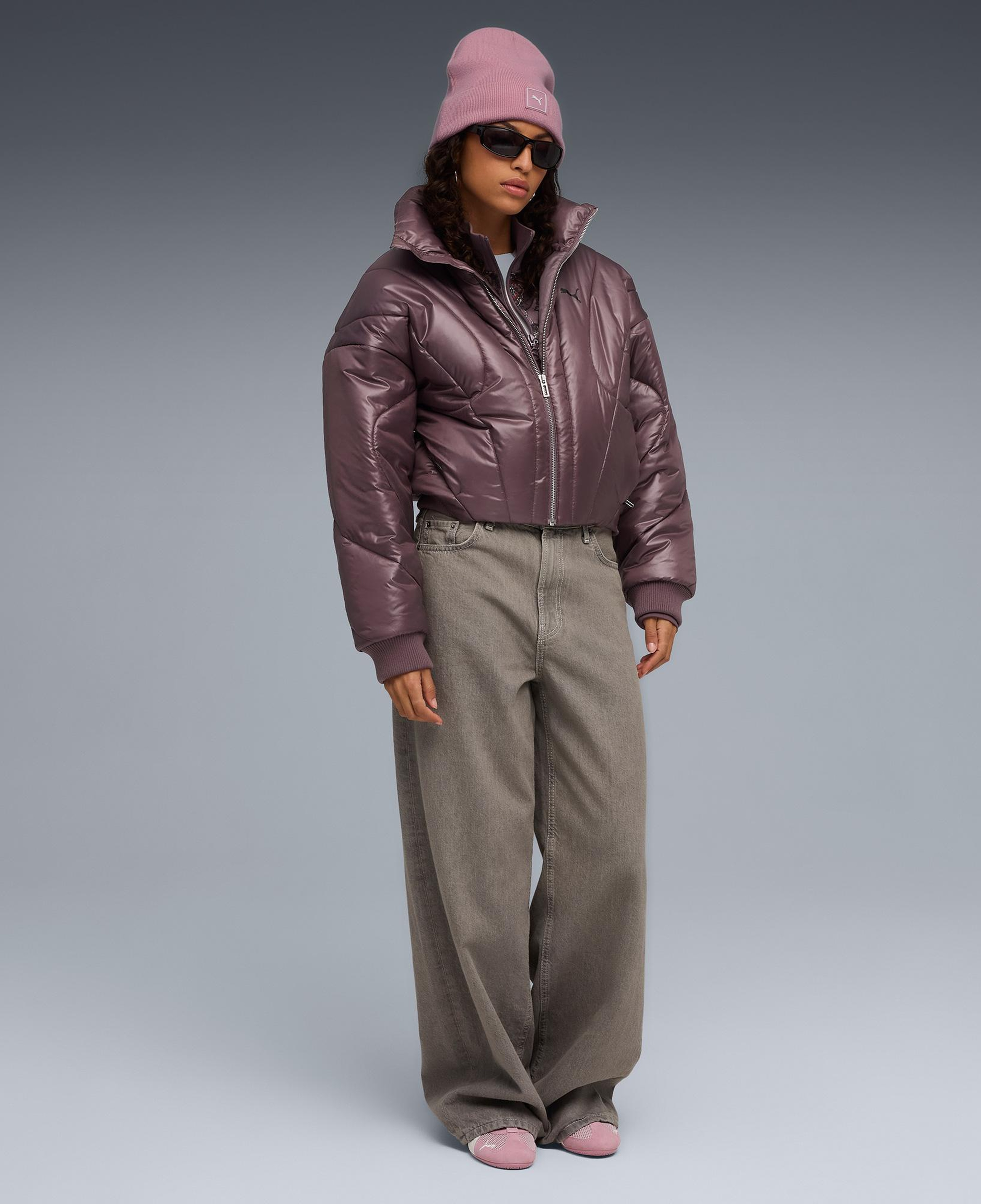 Puma Dare To Puffer Kadın Bordo Ceket