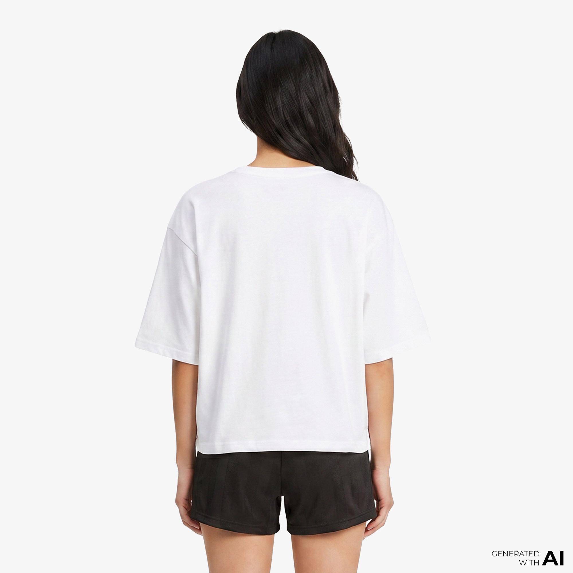 Puma Essential Cropped No. 1 Logo Kadın Beyaz T-Shirt
