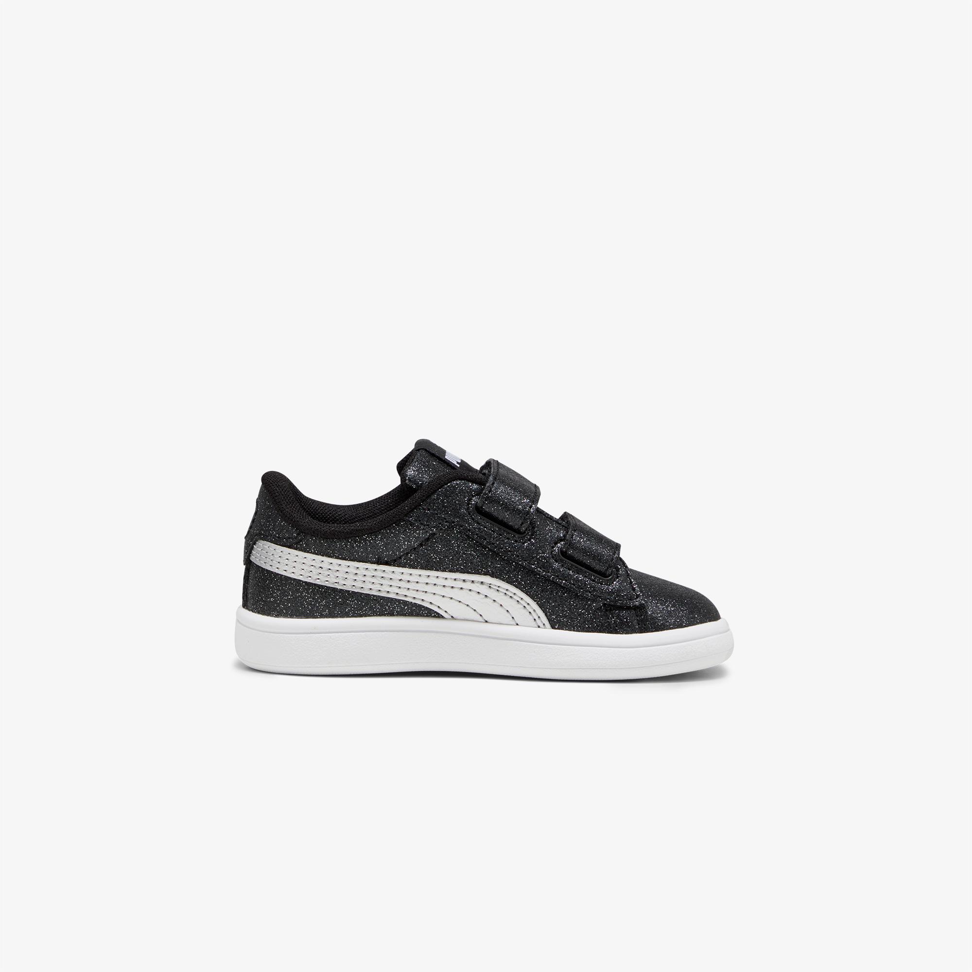 Puma Smash 3.0 Glitz Glam Bebek Siyah Simli Spor Ayakkabı