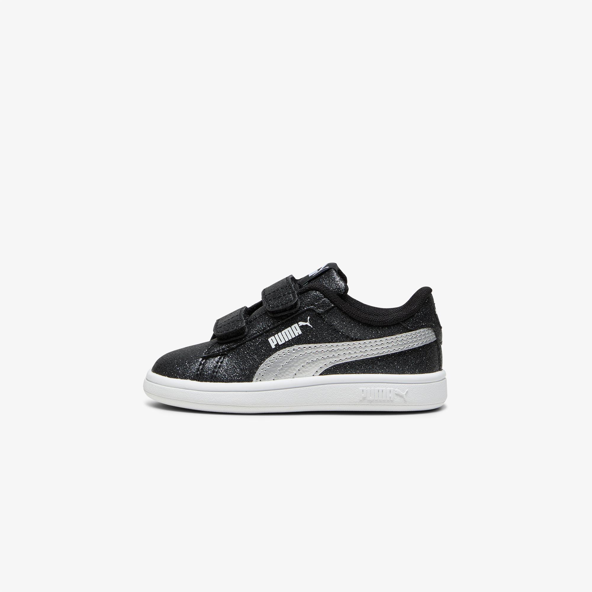 Puma Smash 3.0 Glitz Glam Bebek Siyah Simli Spor Ayakkabı