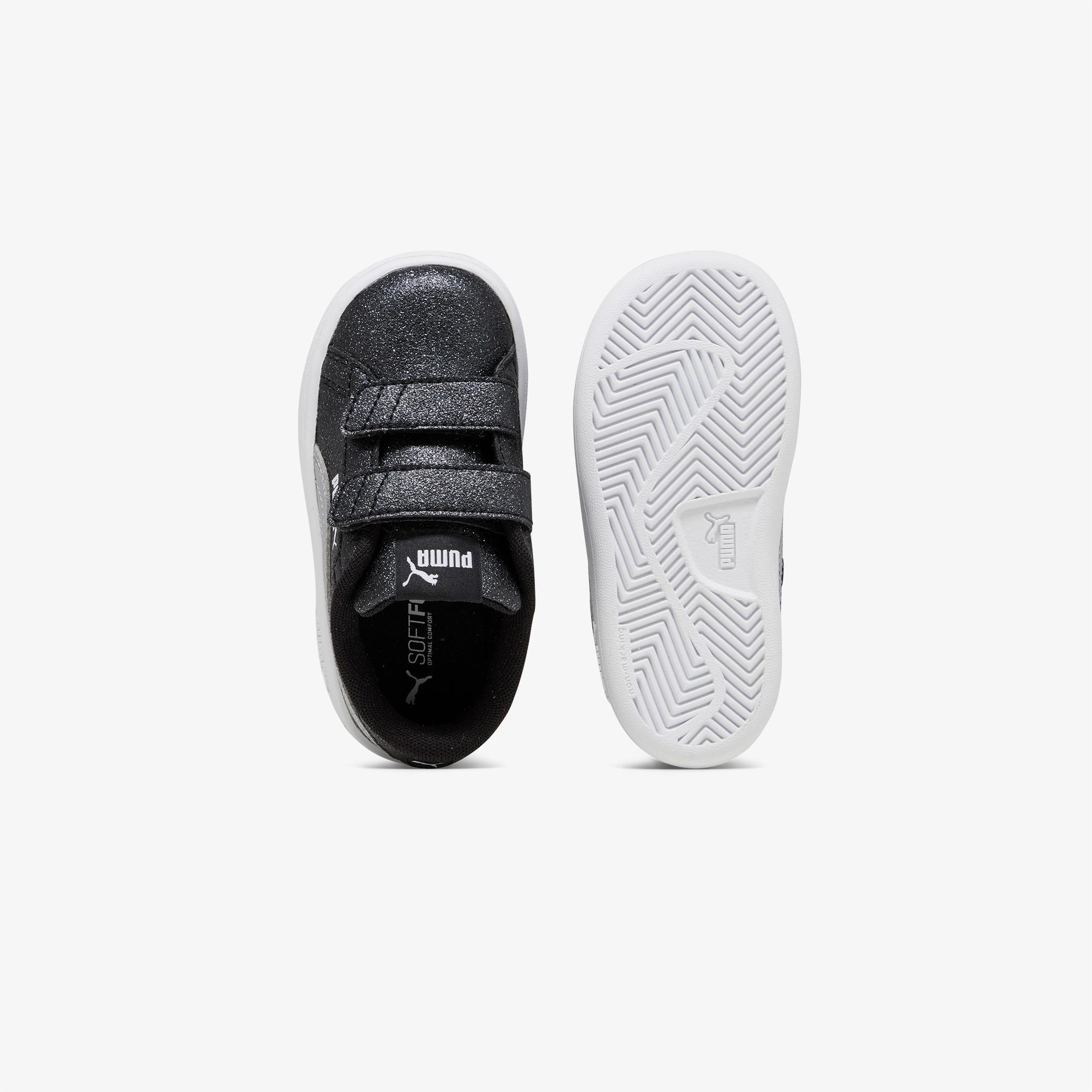 Puma Smash 3.0 Glitz Glam Bebek Siyah Simli Spor Ayakkabı