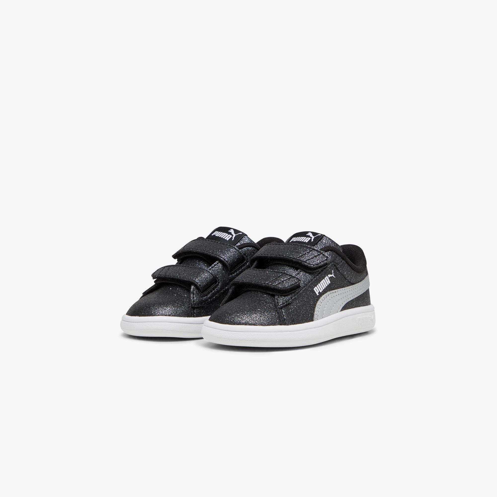 Puma Smash 3.0 Glitz Glam Bebek Siyah Simli Spor Ayakkabı