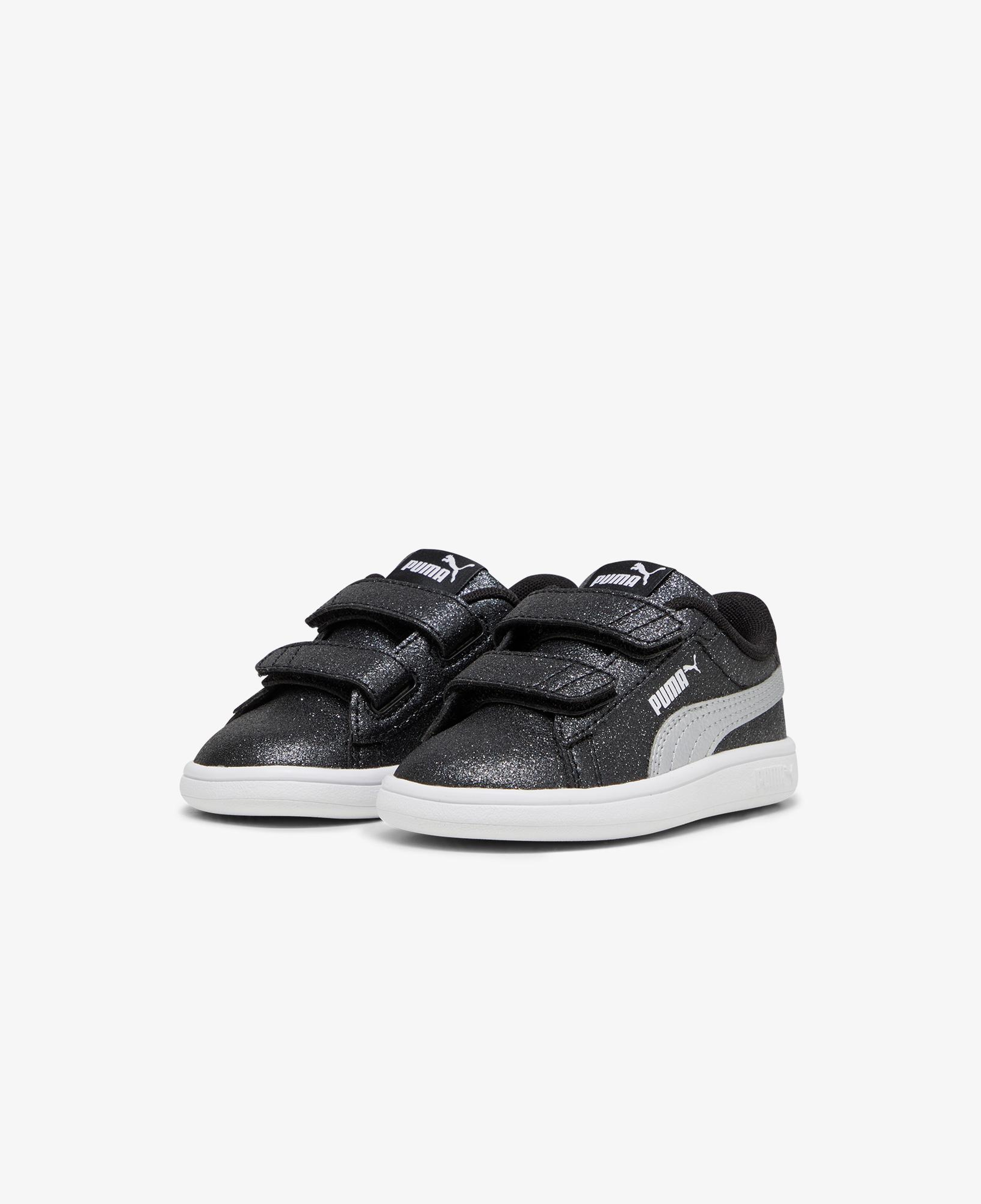 Puma Smash 3.0 Glitz Glam Bebek Siyah Simli Spor Ayakkabı