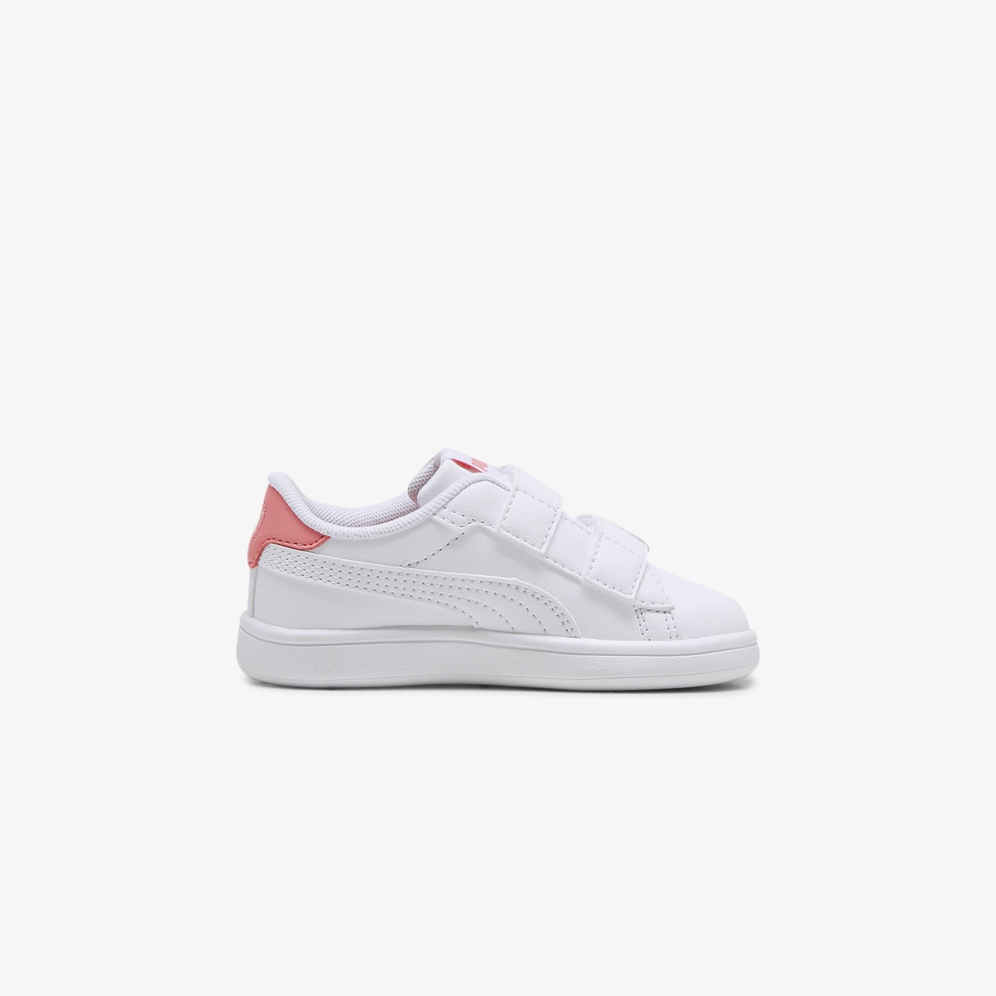 Puma Smash 3.0 Badges V Çocuk Beyaz Spor Ayakkabı