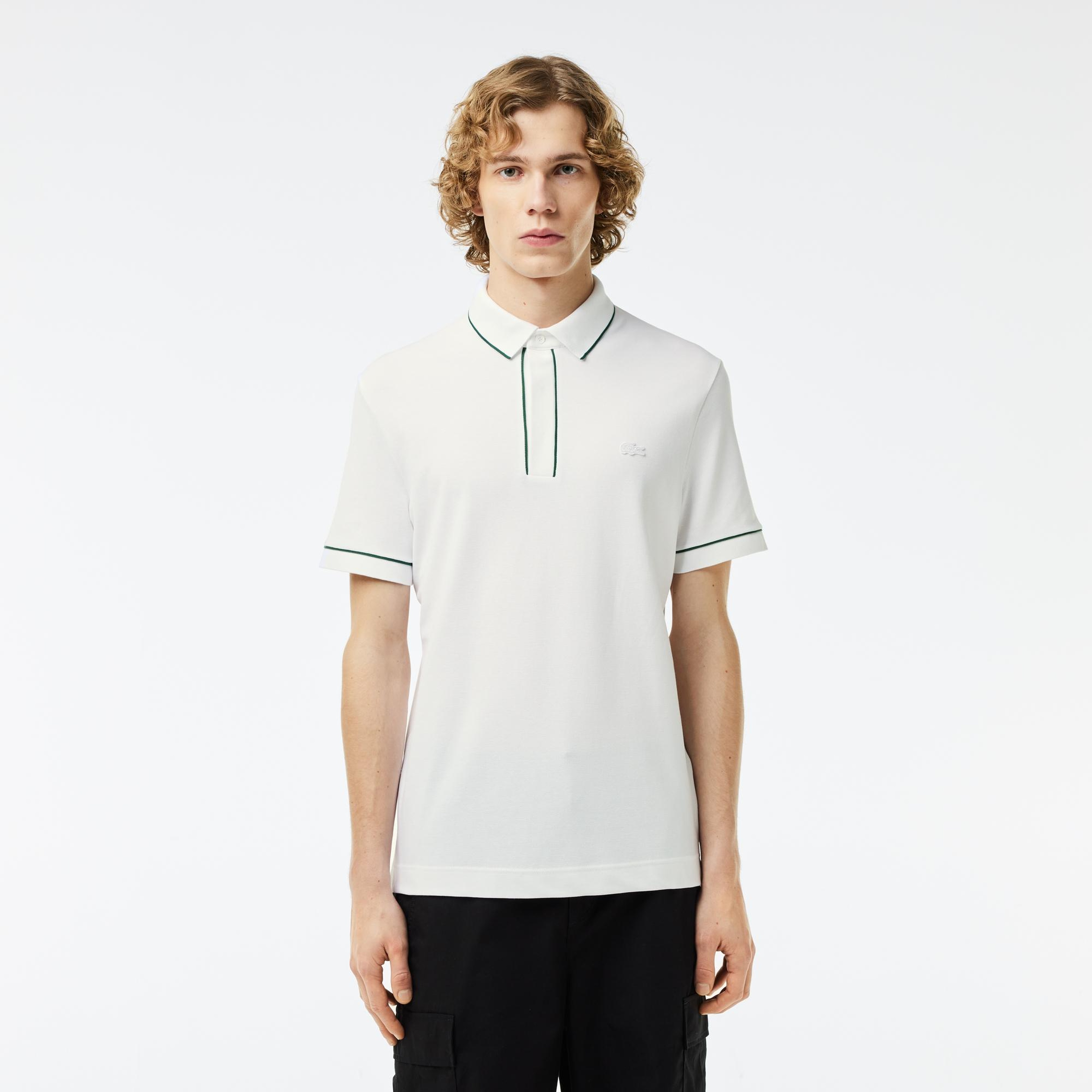Erkek Regular Fit Organik Pamuk Beyaz Polo