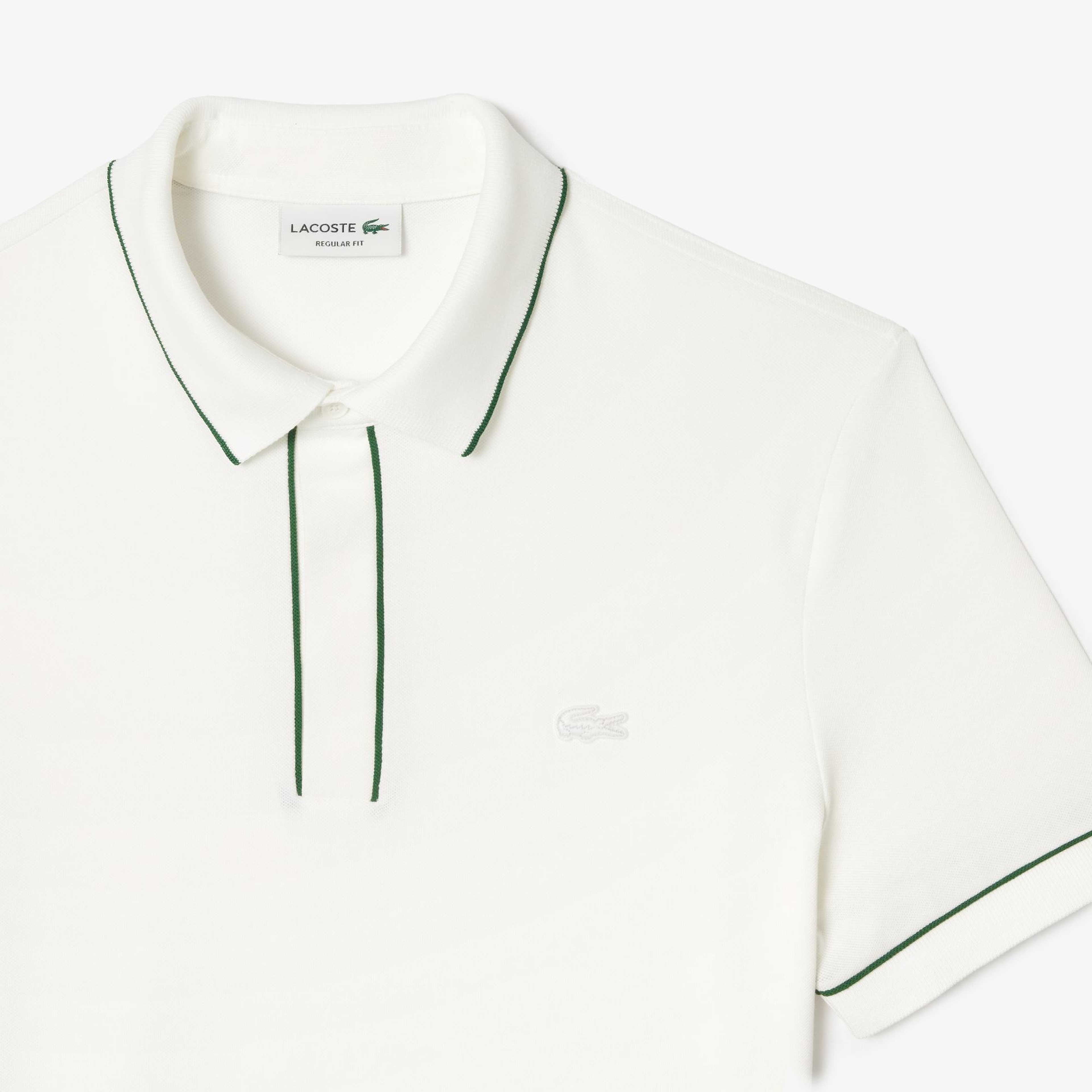 Erkek Regular Fit Organik Pamuk Beyaz Paris Polo