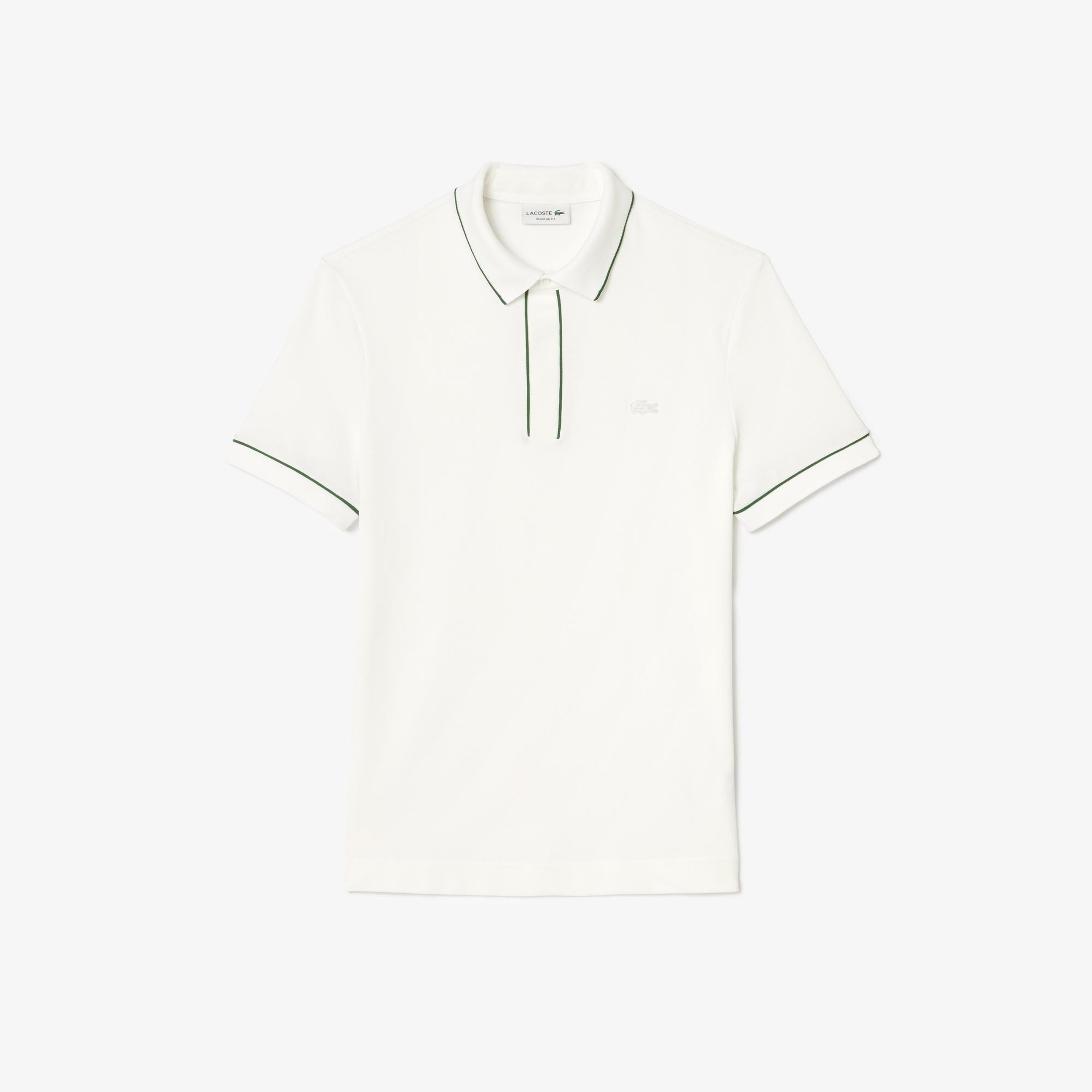 Erkek Regular Fit Organik Pamuk Beyaz Paris Polo