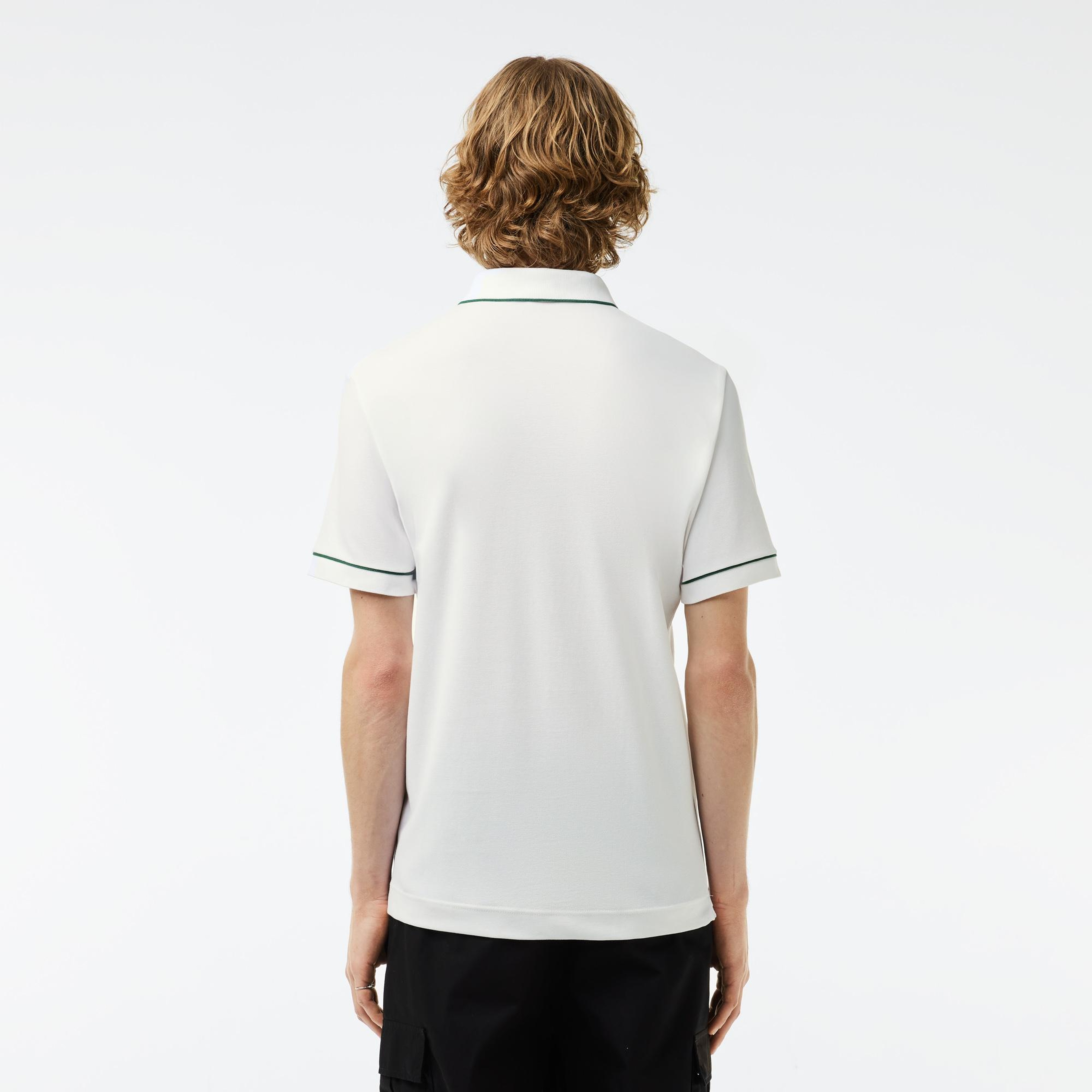 Erkek Regular Fit Organik Pamuk Beyaz Paris Polo