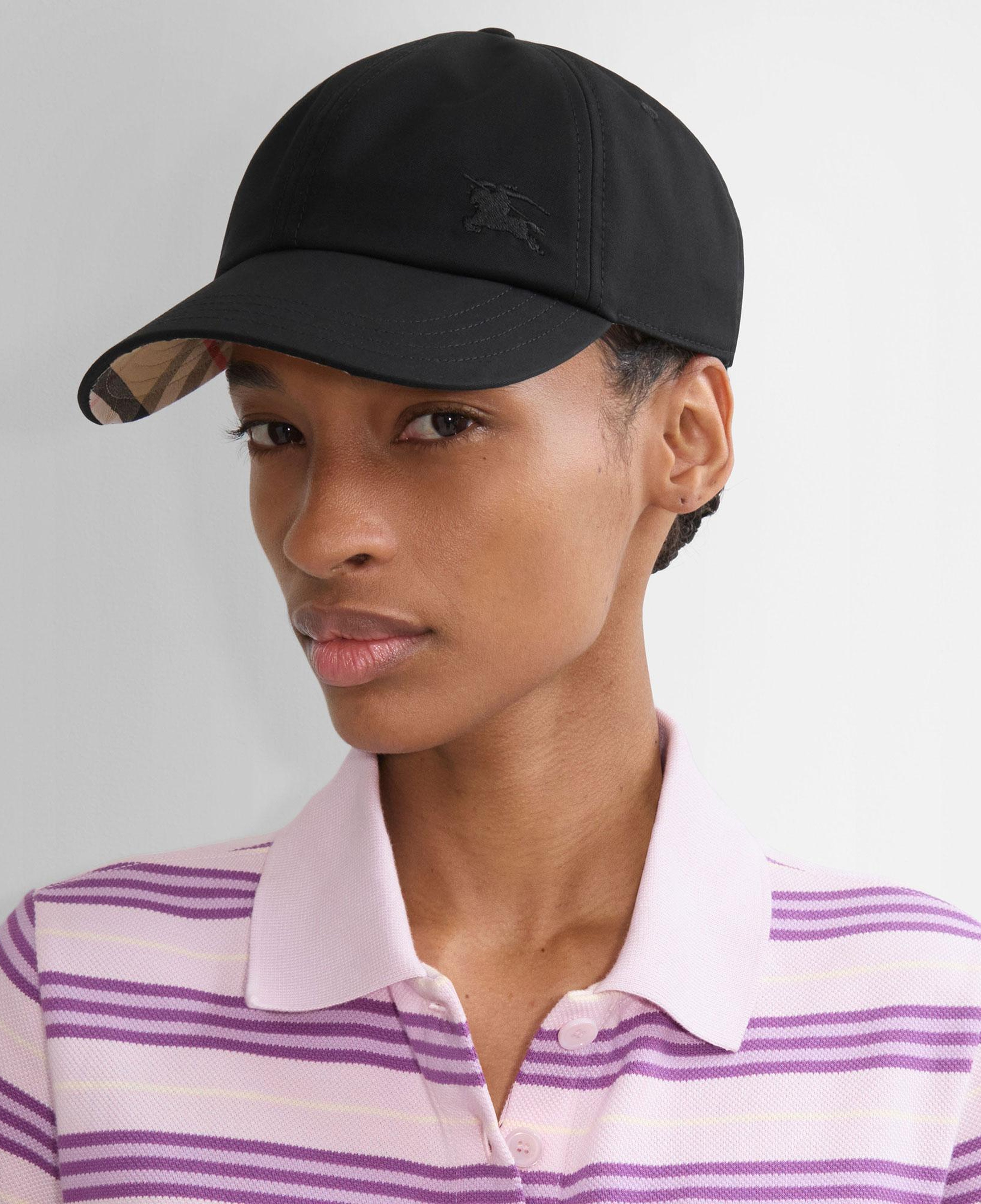 Burberry Gabardine Baseball Erkek Siyah Şapka