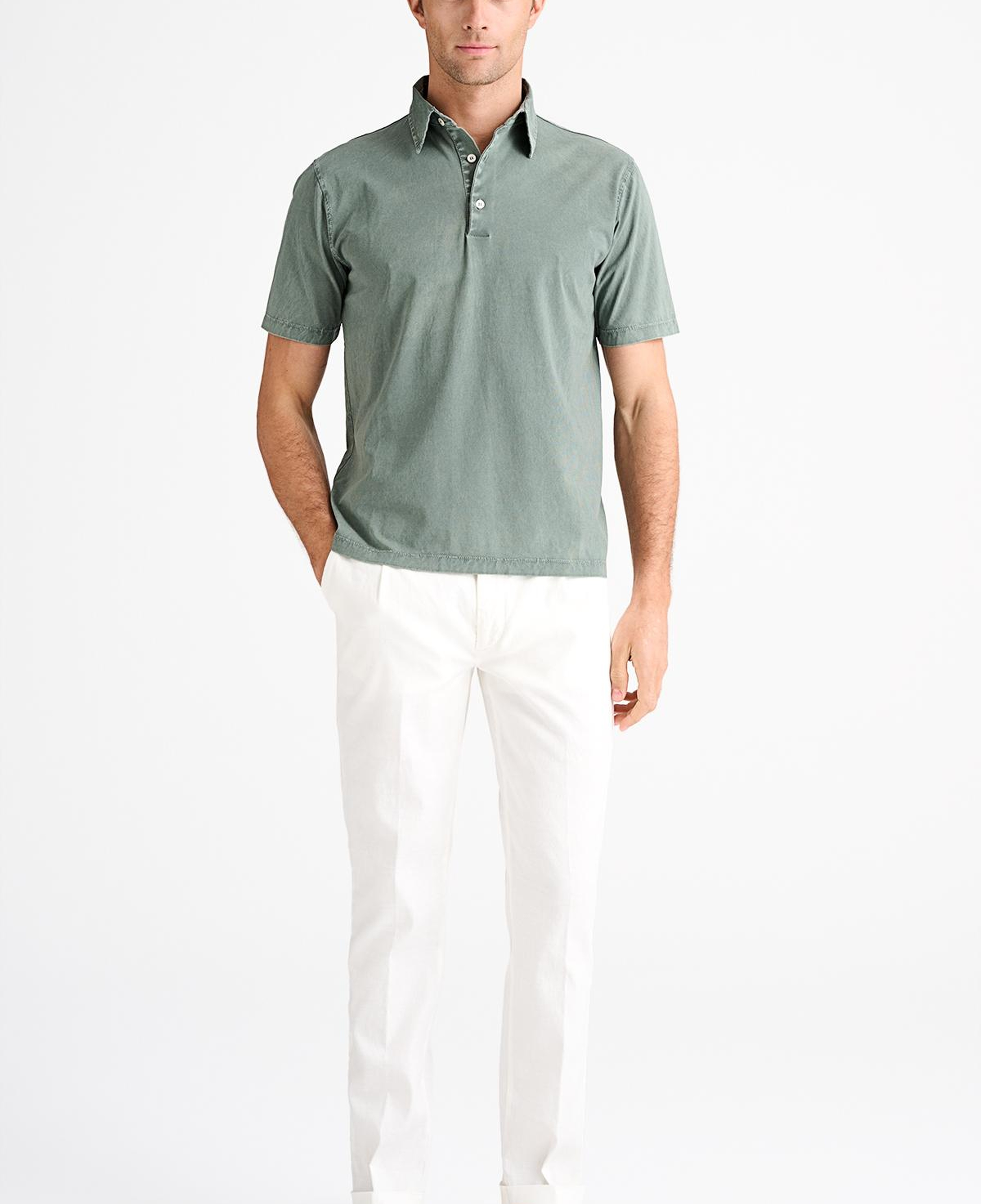 Erkek Yeşil Polo Yaka T-Shirt