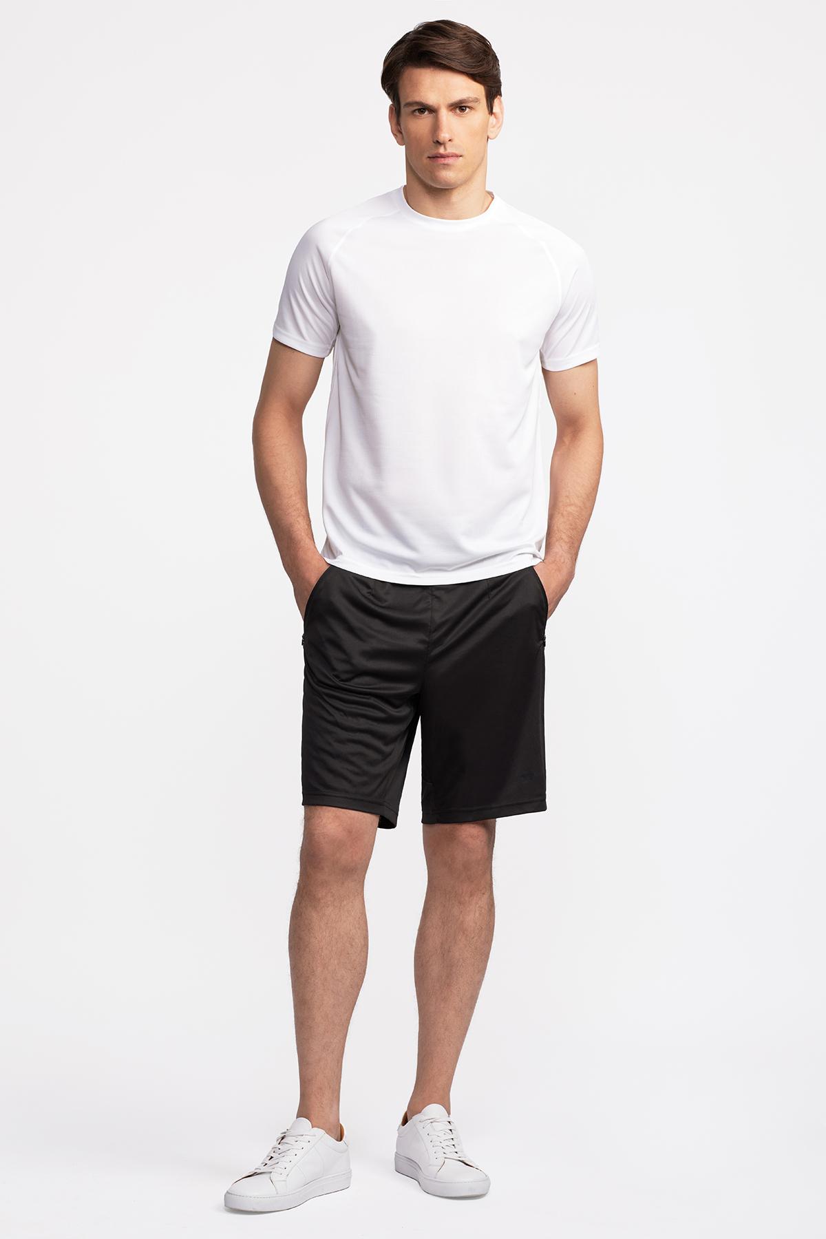 Erkek Siyah Activewear Şort