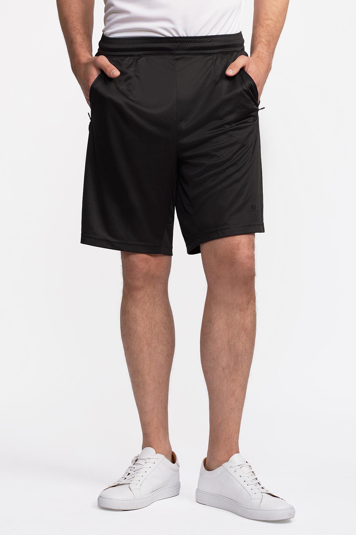 Erkek Siyah Activewear Şort