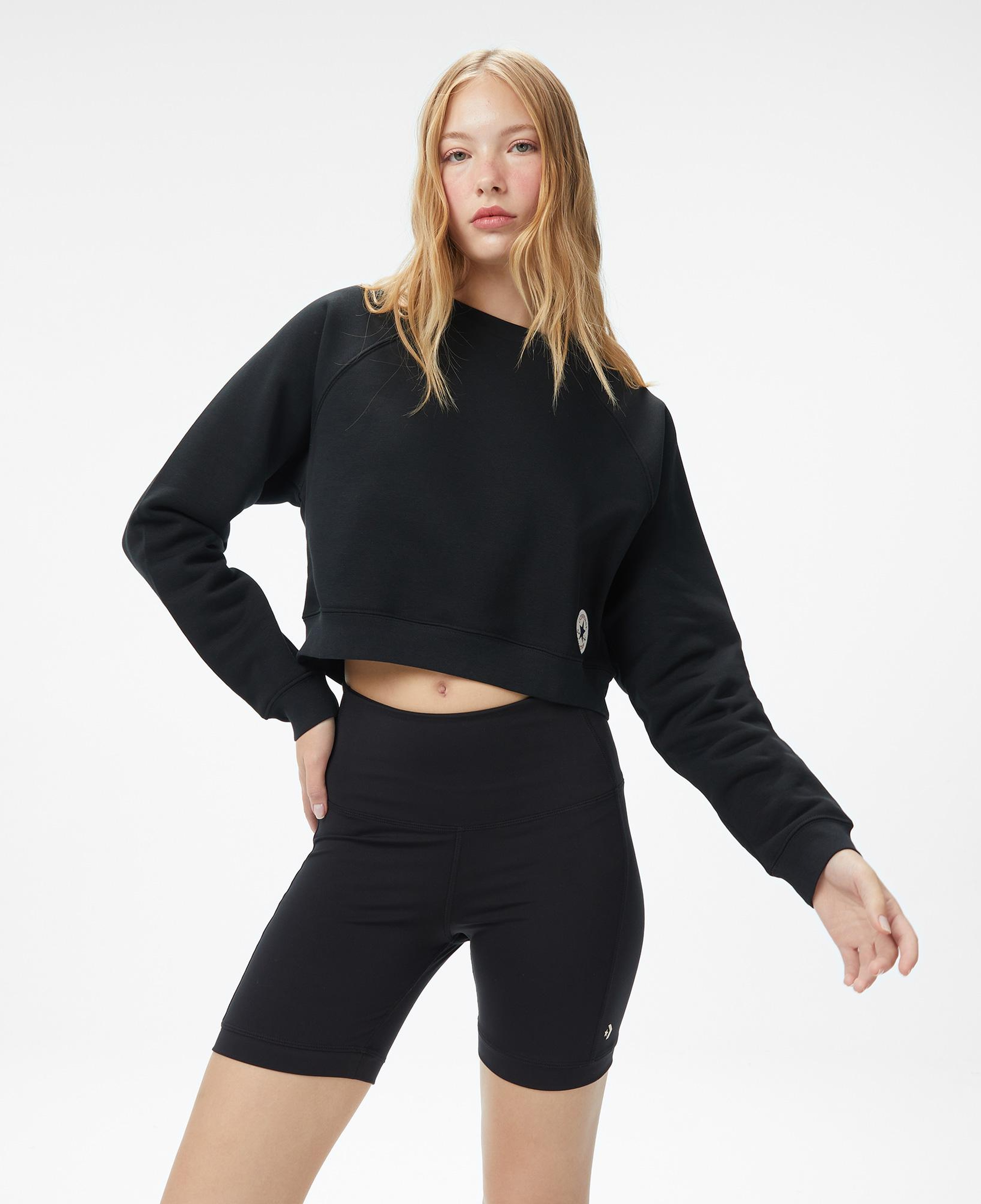 Converse Kadın Siyah Sweatshirt