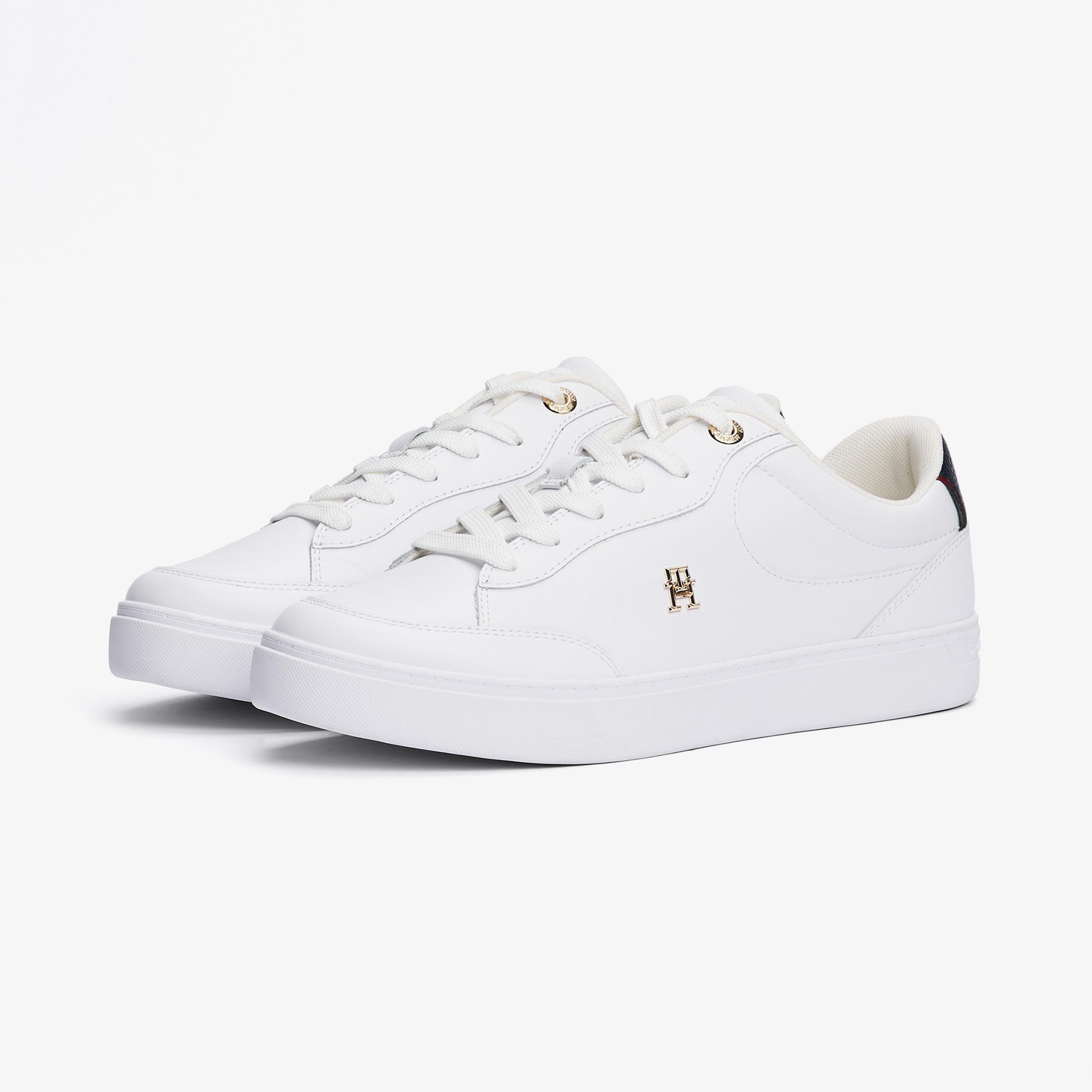 Tommy Hilfiger Essential Chic Court Rwb Kadın Beyaz Spor Ayakkabı