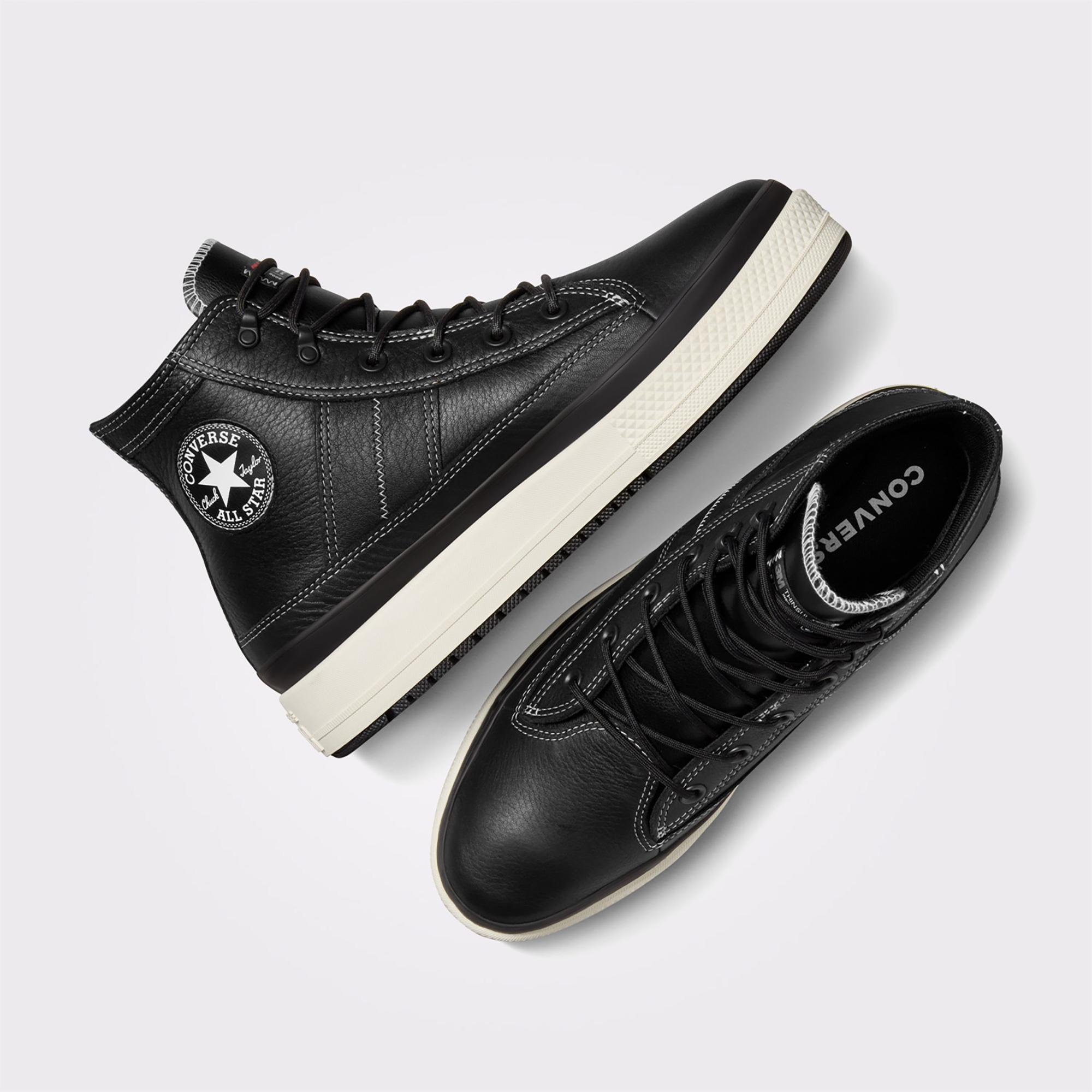 Converse Chuck Taylor All Star Equip Unisex Siyah Deri Su Geçirmez Bot