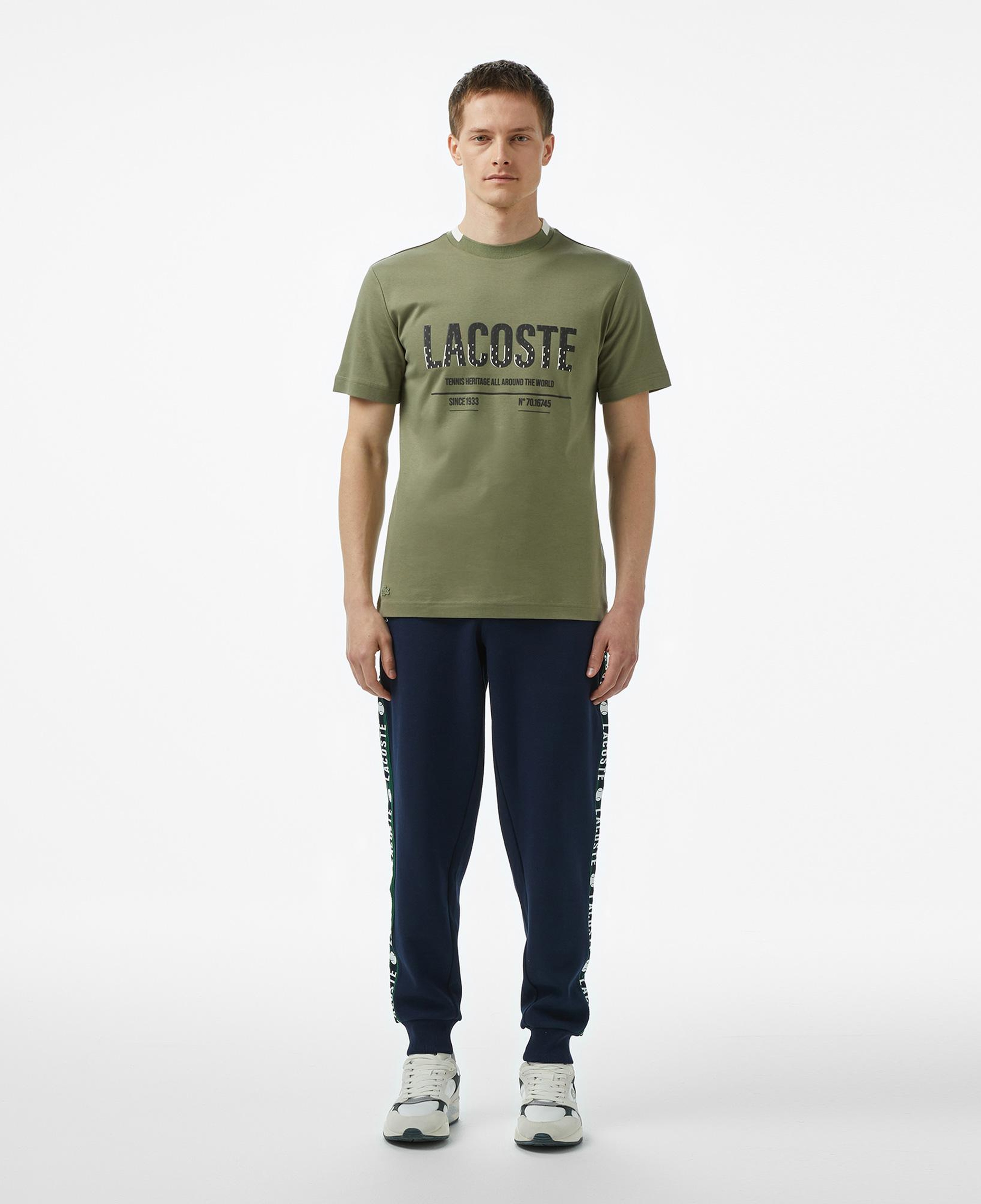 Lacoste Erkek Regular Fit Baskılı Lacivert Eşofman Altı