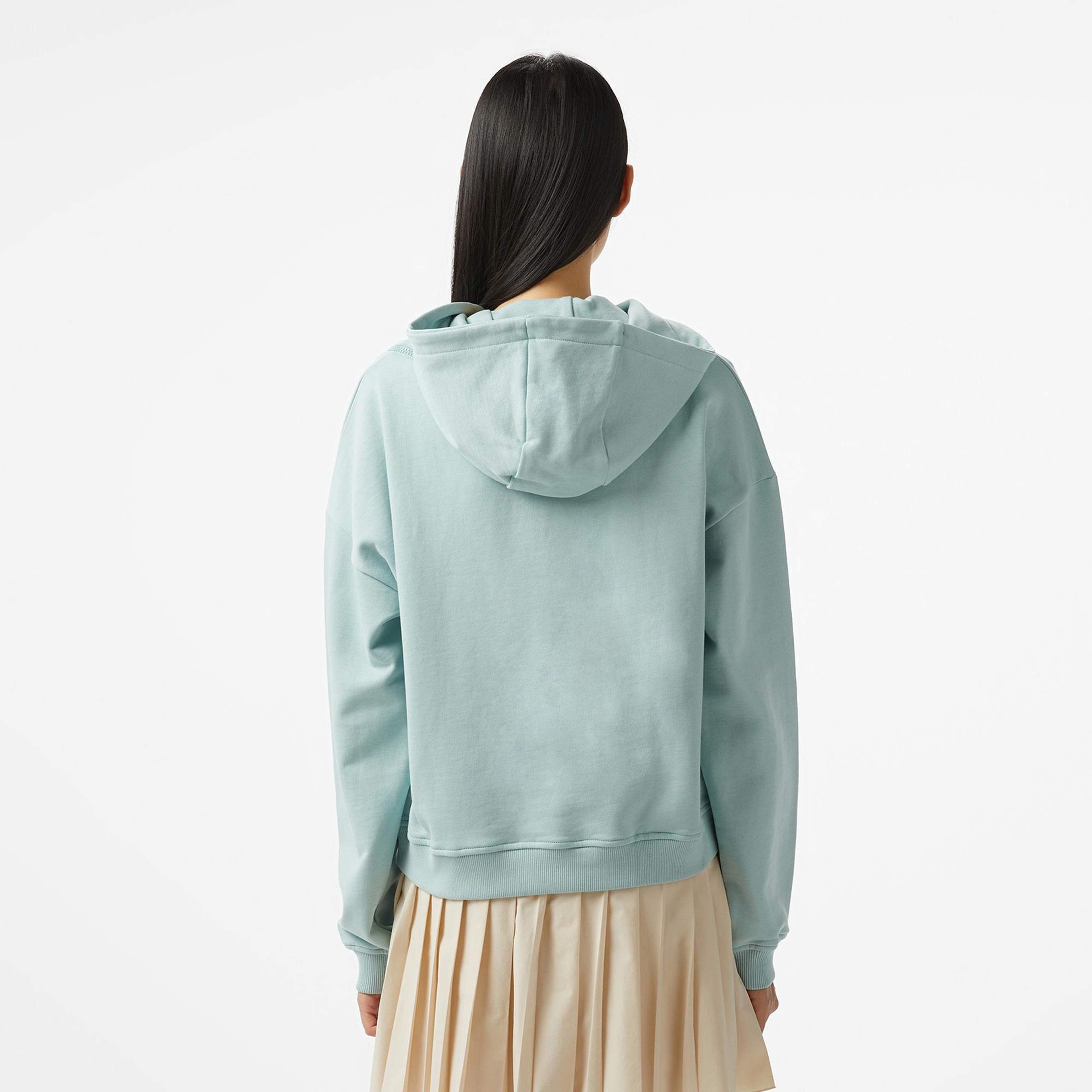 UNITED4 Side Zip Kadın Yeşil Hoodie