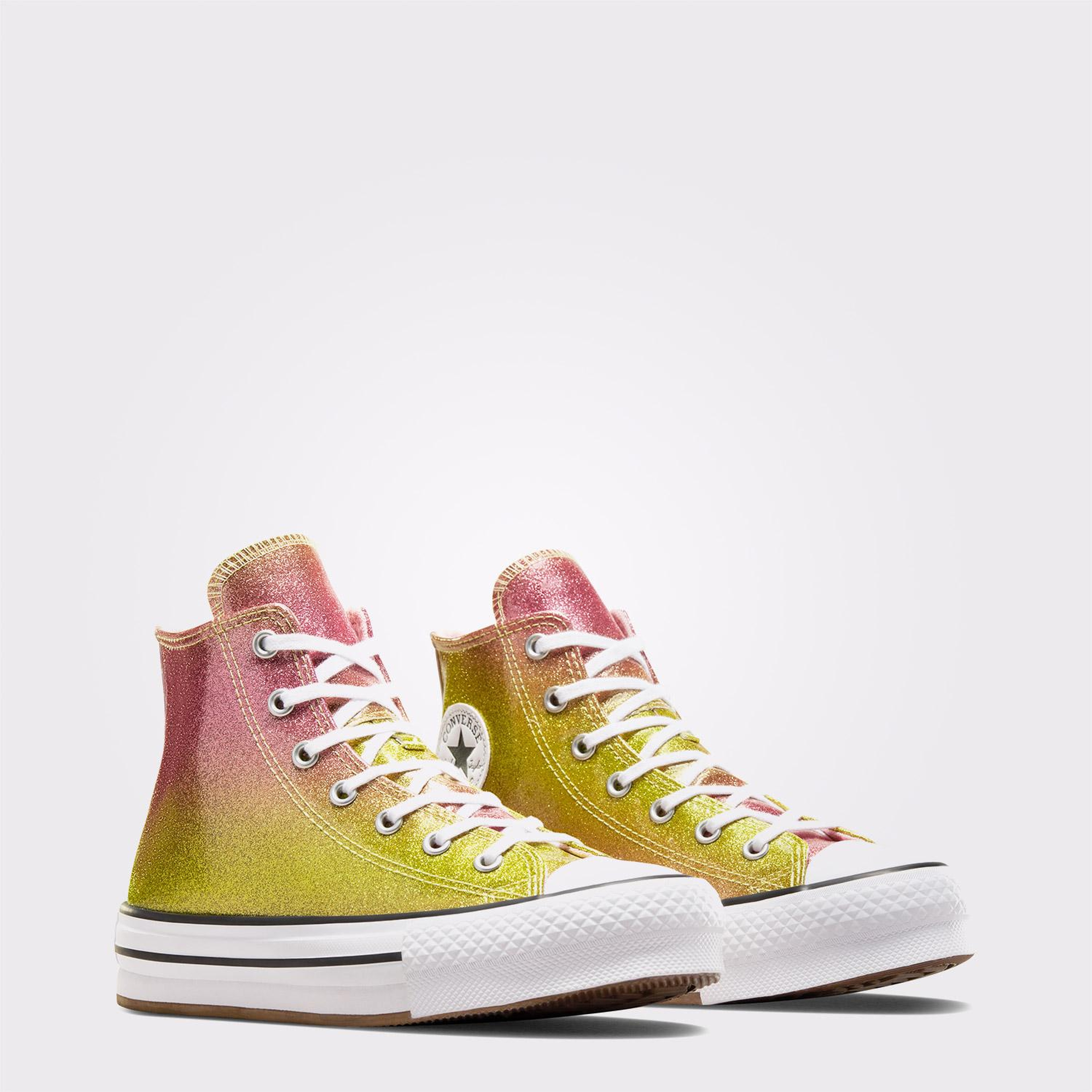 Converse Chuck Taylor All Star EVA Lift Citrus Glitz Çocuk Sarı Platform Sneaker