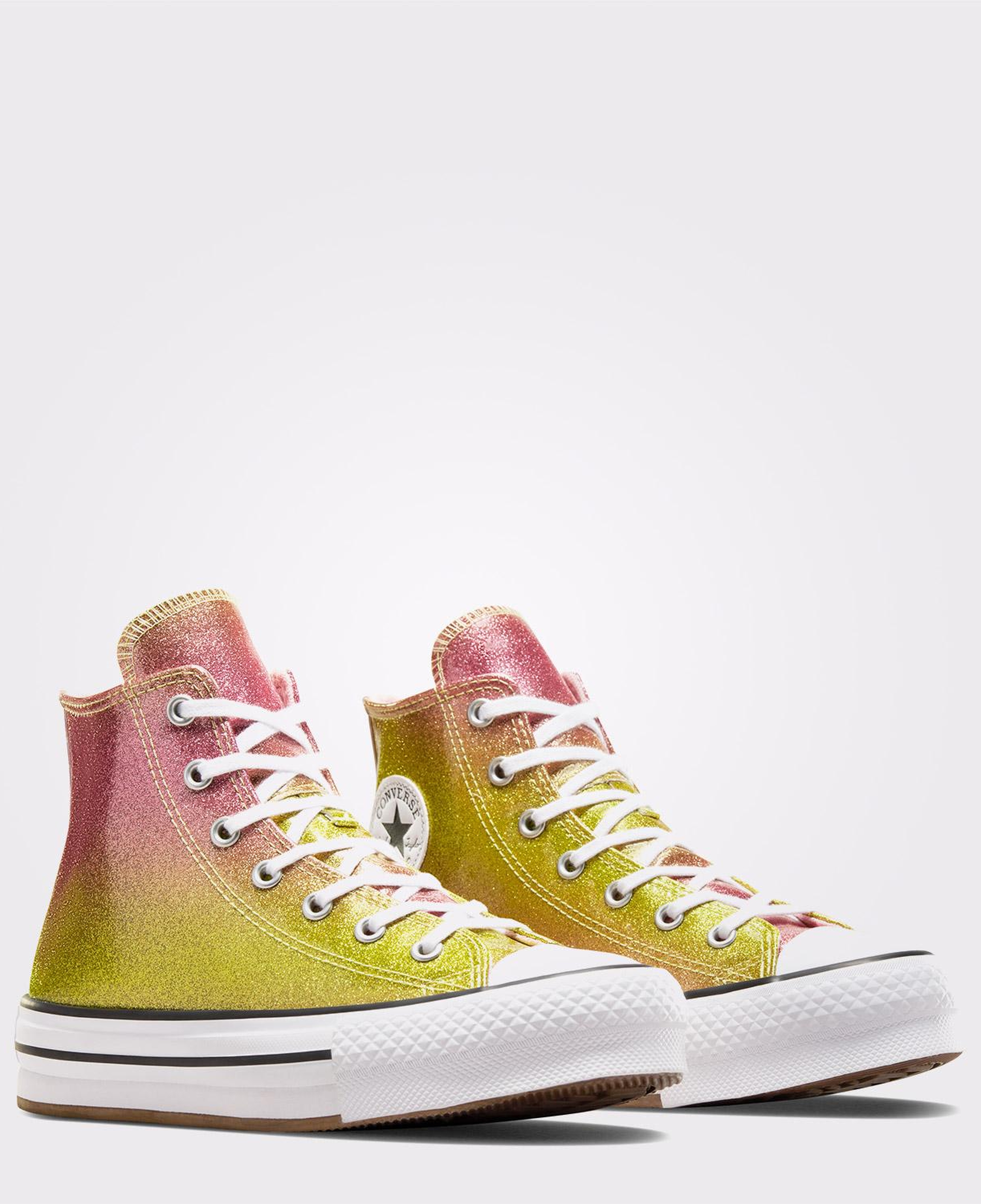 Converse Chuck Taylor All Star EVA Lift Citrus Glitz Çocuk Sarı Platform Sneaker