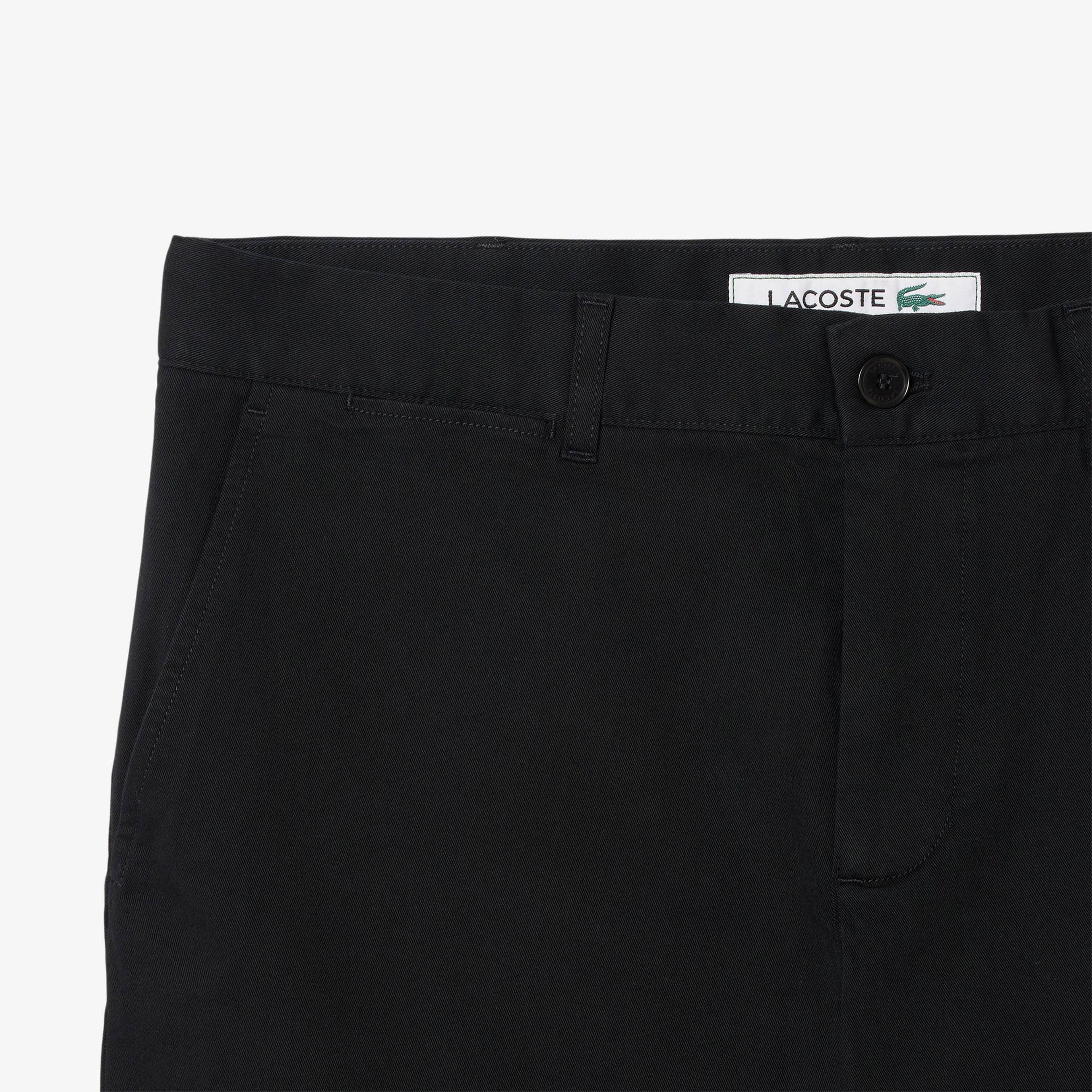 Erkek Slim Fit Siyah Bermuda Şort