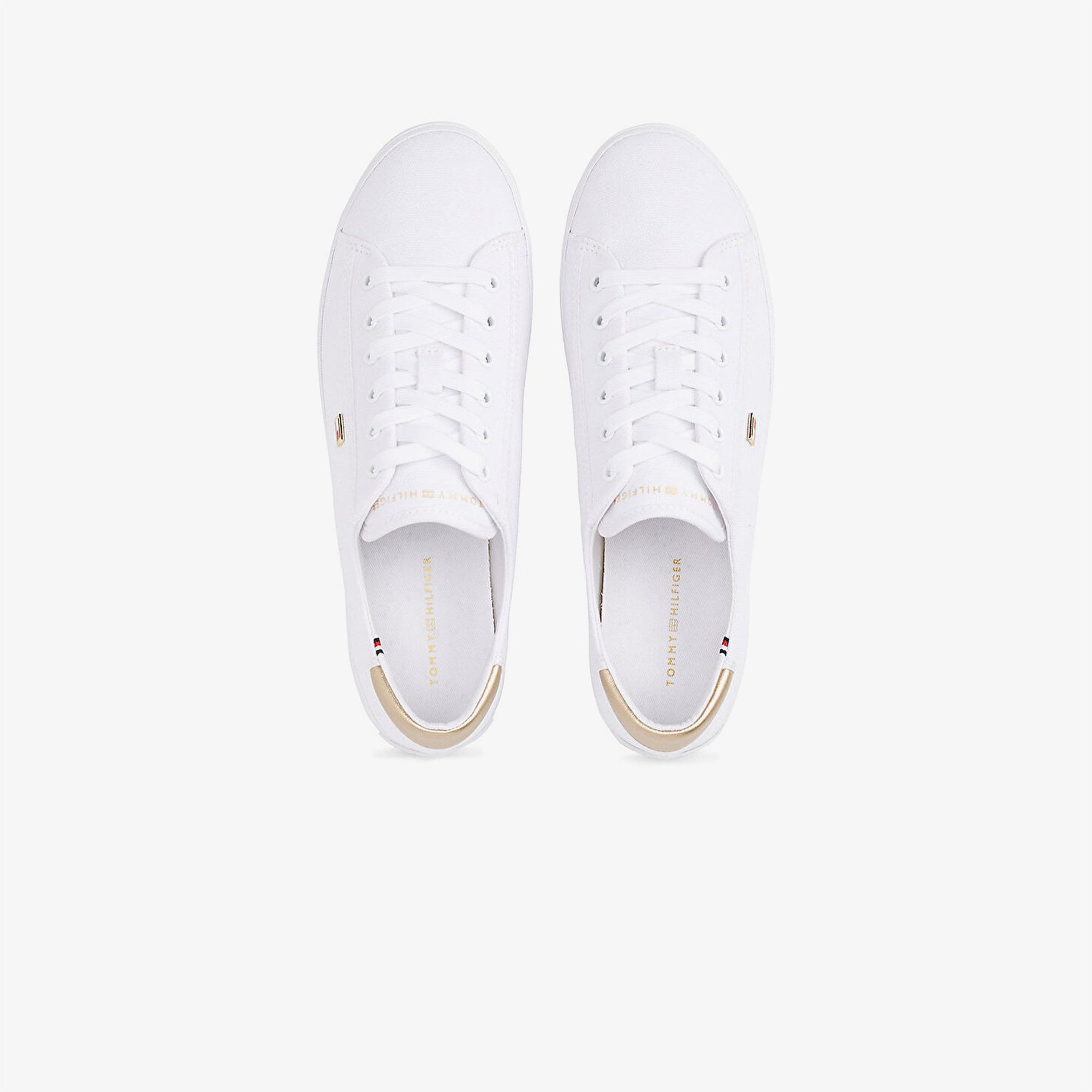 Tommy Hilfiger Vulc Lace Up Kadın Beyaz Sneaker