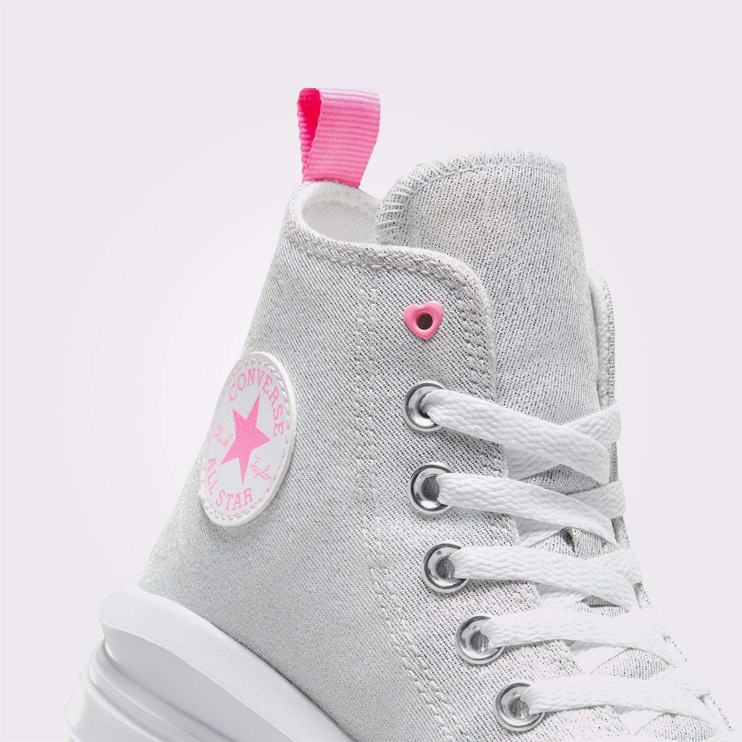 Converse Chuck Taylor All Star Move Platform Sparkle Çocuk Gri Sneaker