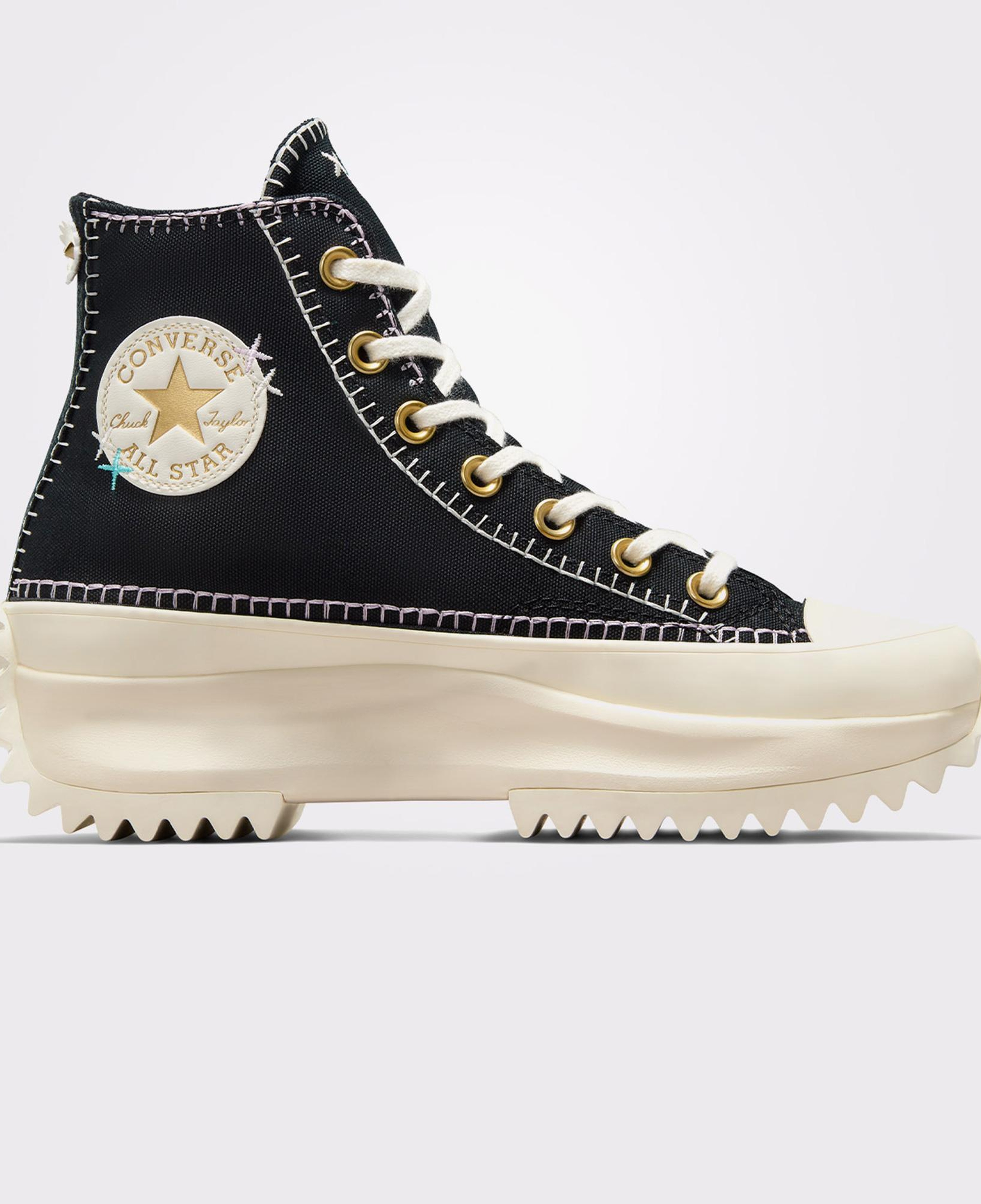 Converse Run Star Hike Unisex Siyah Platform Sneaker