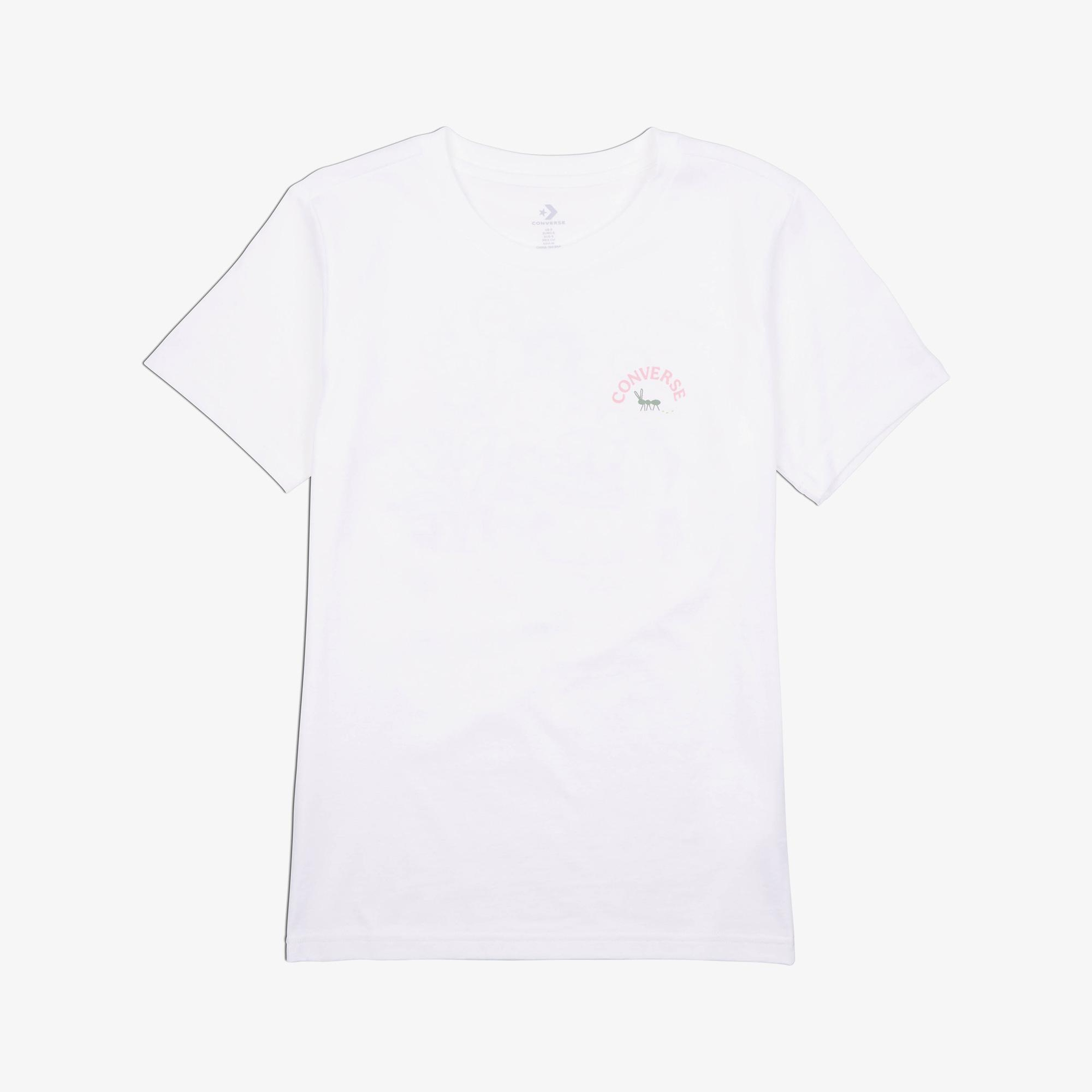 Converse Flower Garden Kadın Beyaz T-Shirt