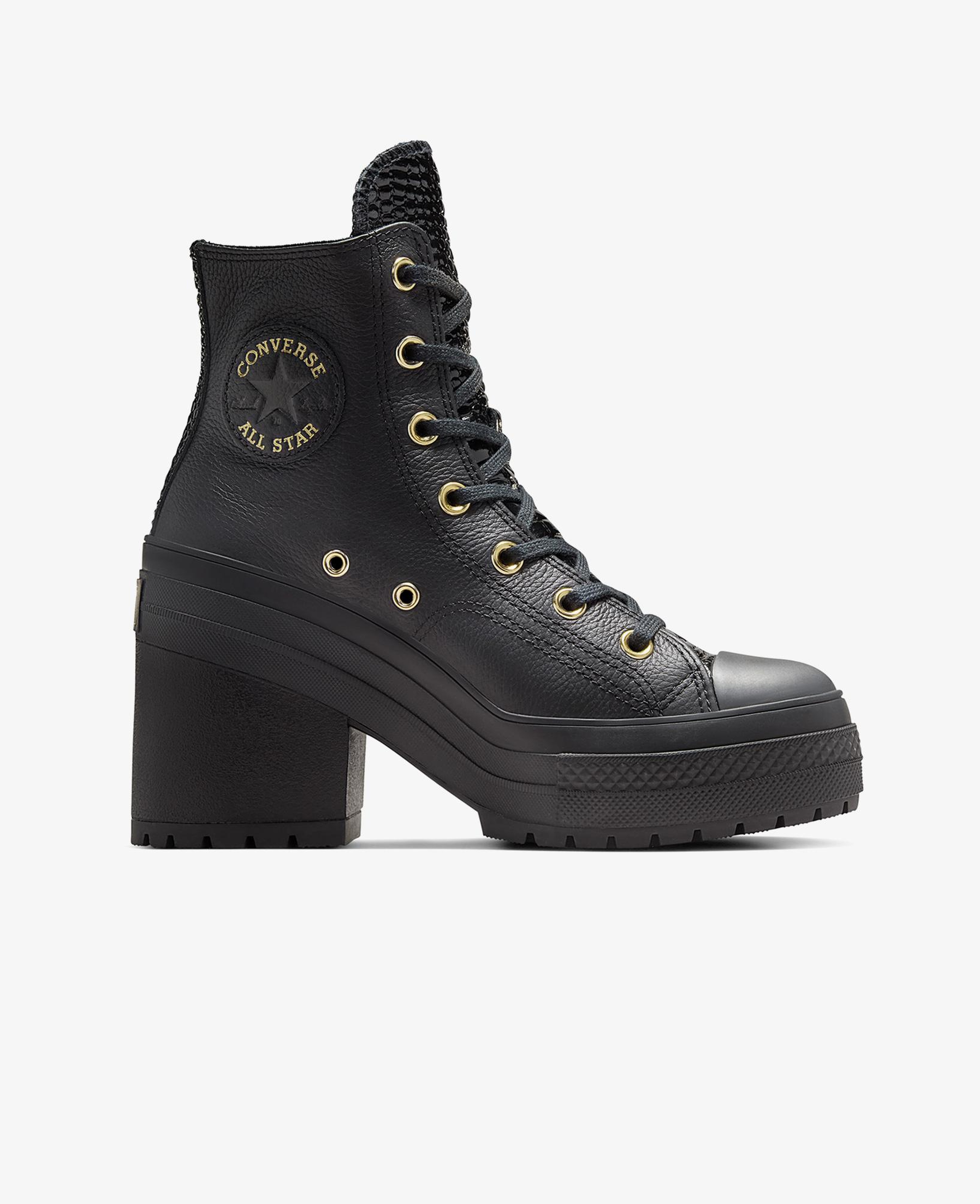 Converse Chuck 70 De Luxe Heel Unisex Kahverengi Deri Platform Sneaker