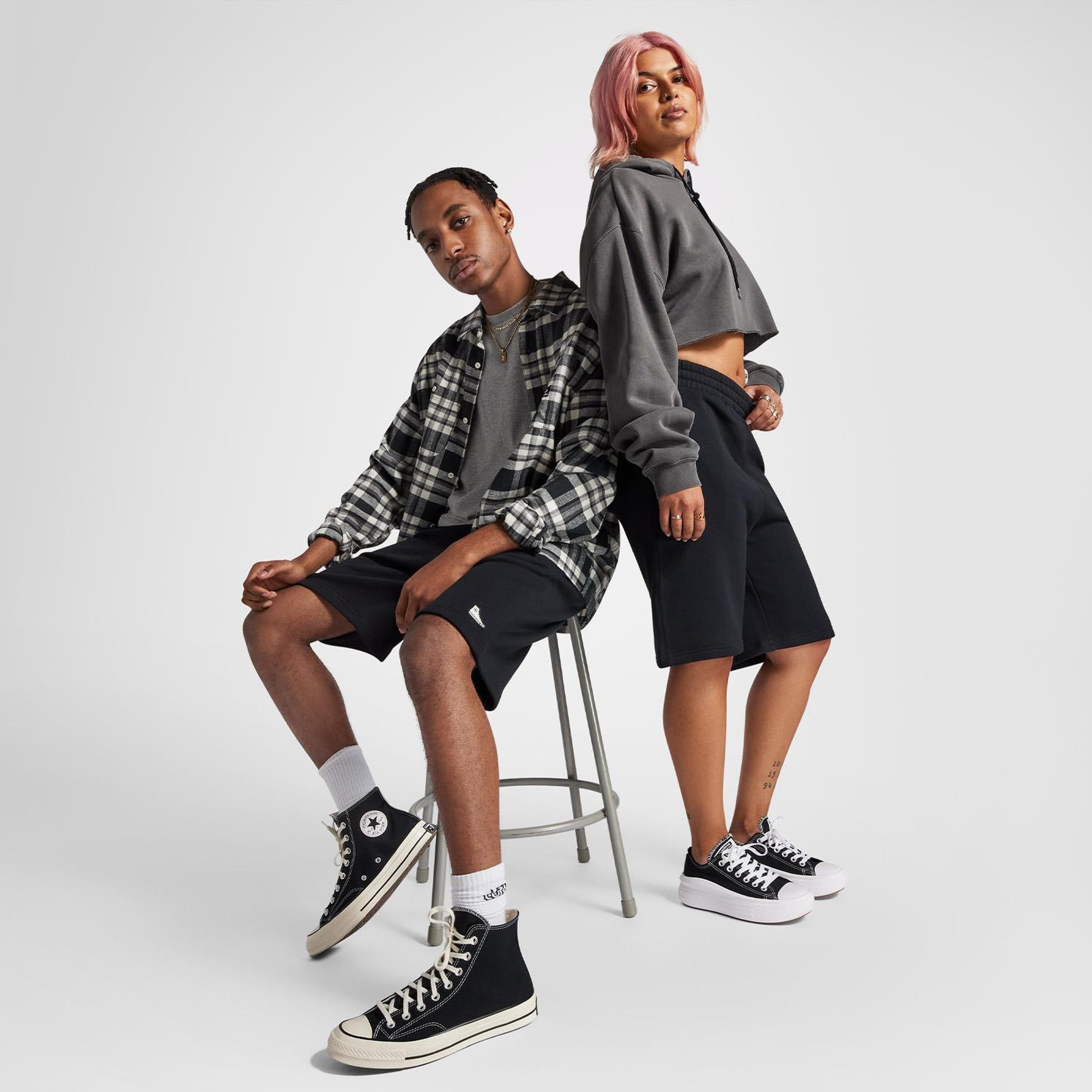 Converse Go To Loose Fit Unisex Siyah Şort
