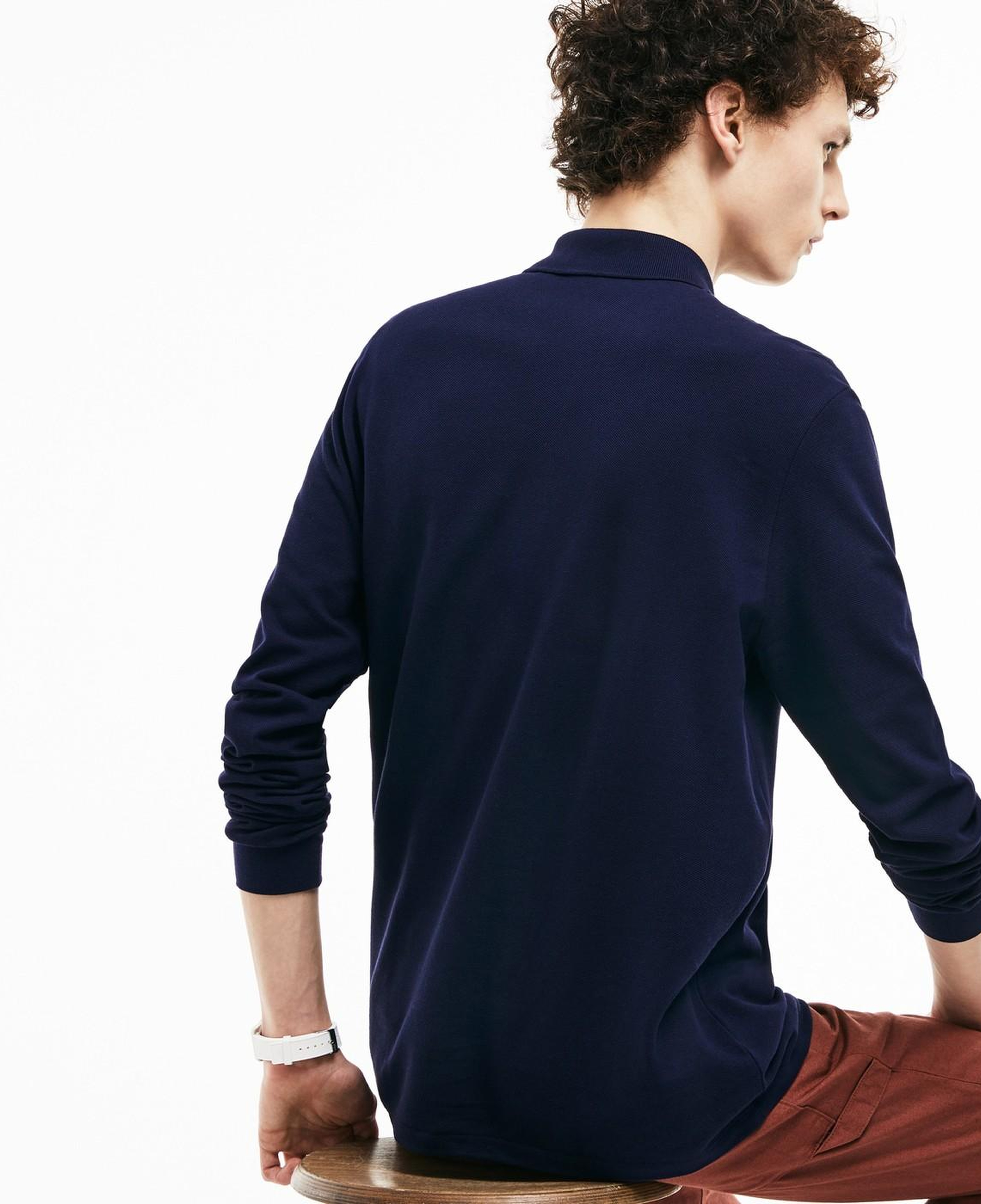 Lacoste Erkek Classic Fit Uzun Kollu Lacivert Polo