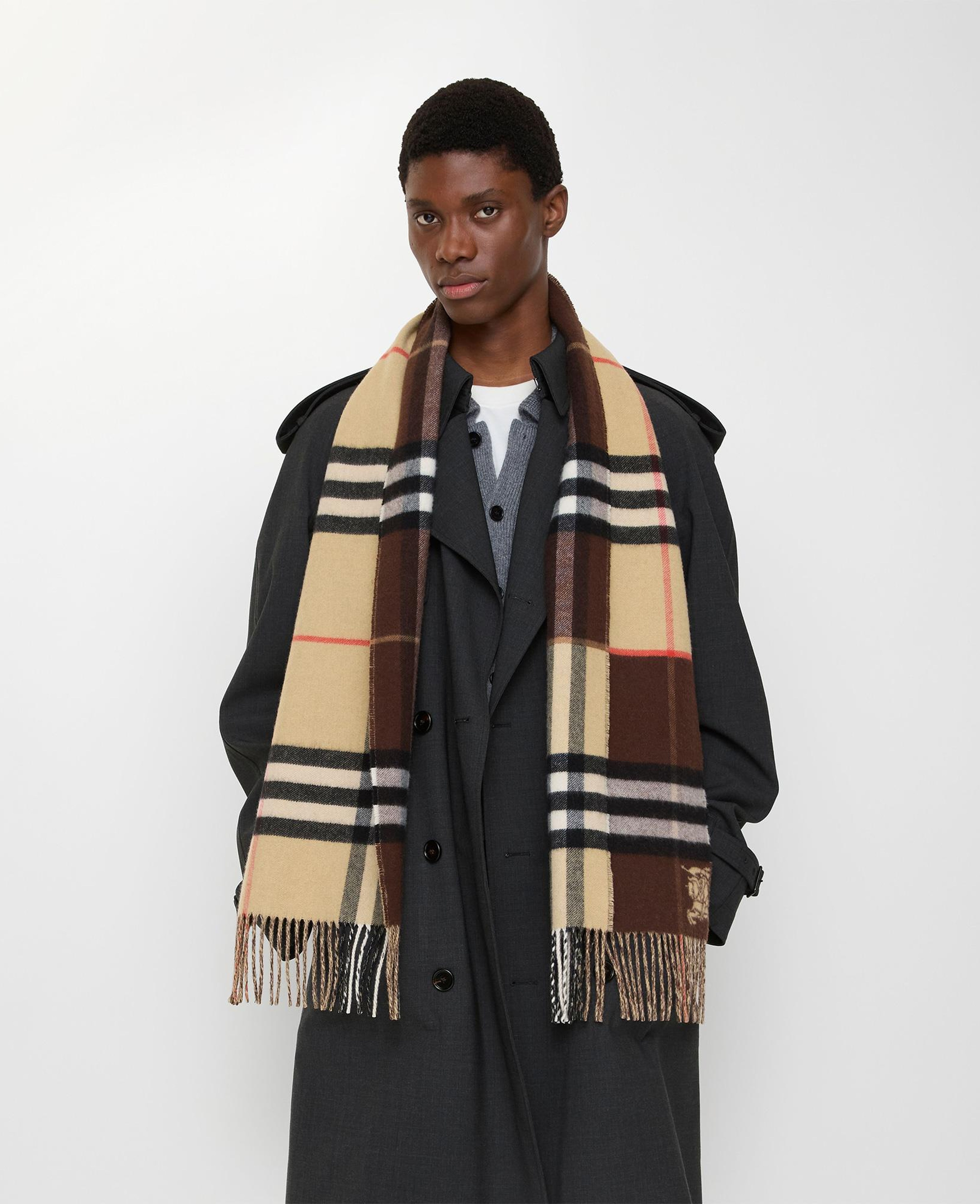 Burberry Double Ekd Kadın Bej Atkı