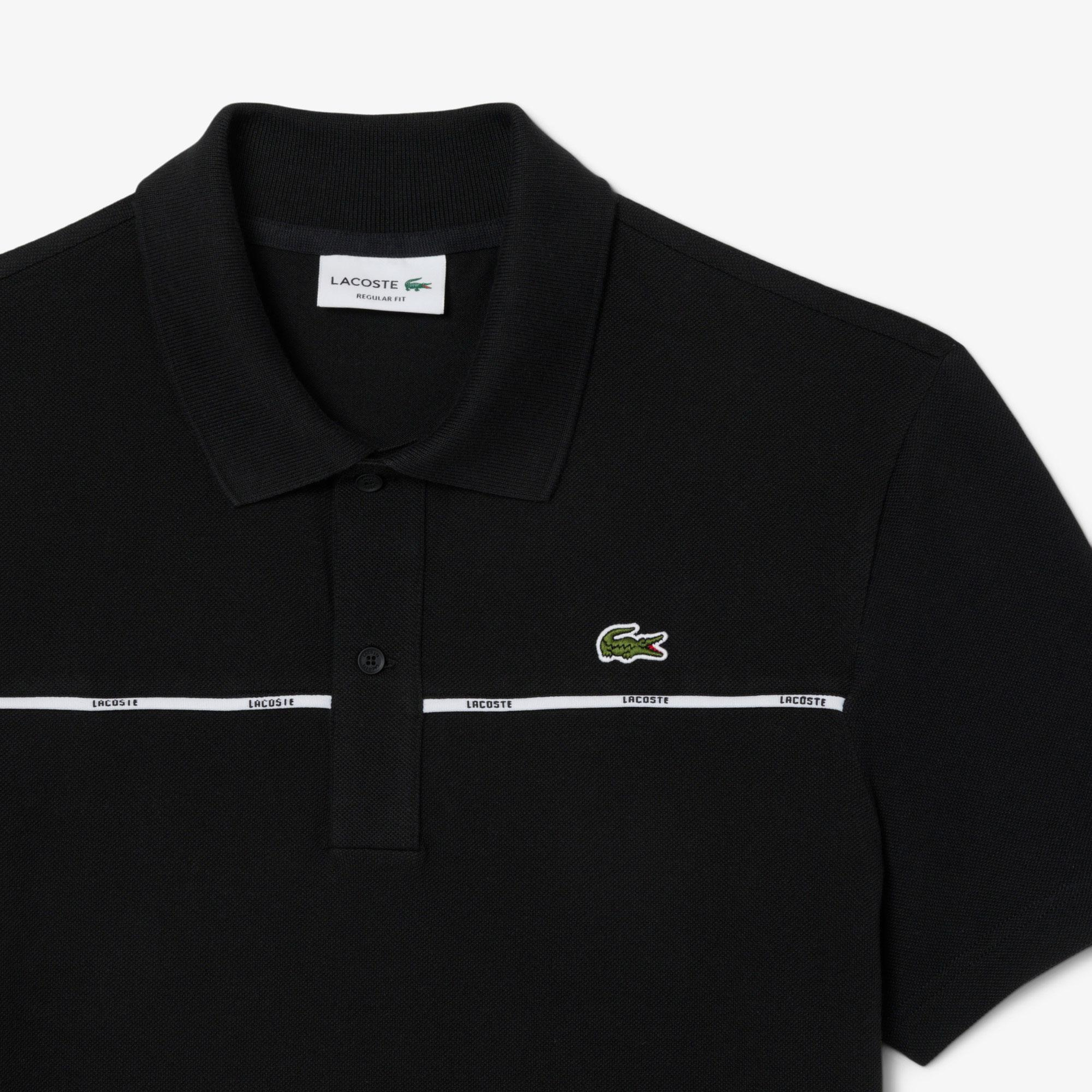 L.12.12 Erkek Classic Fit Siyah Polo
