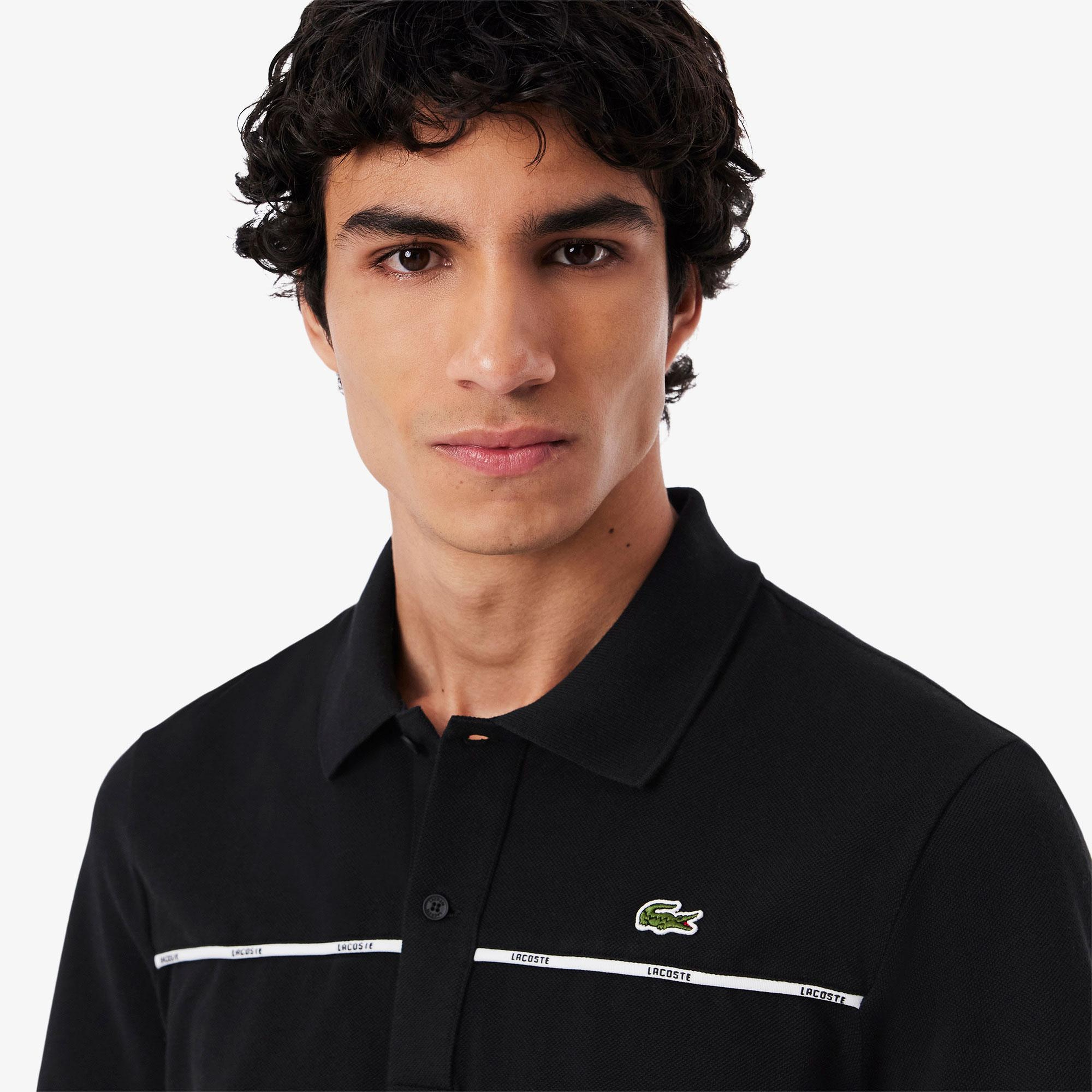 L.12.12 Erkek Classic Fit Siyah Polo