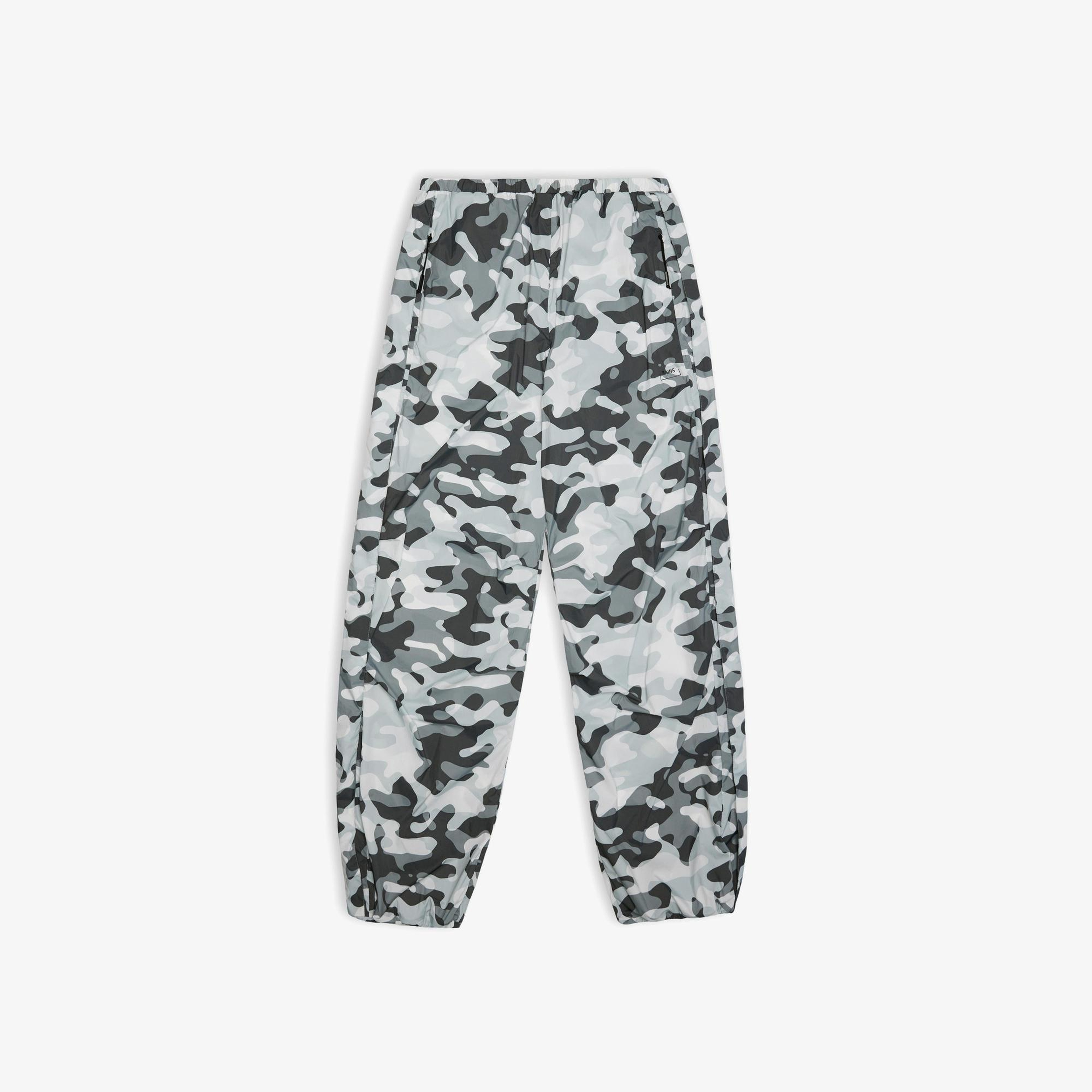 Rains Naha Wide Unisex Gri-Siyah Pantolon