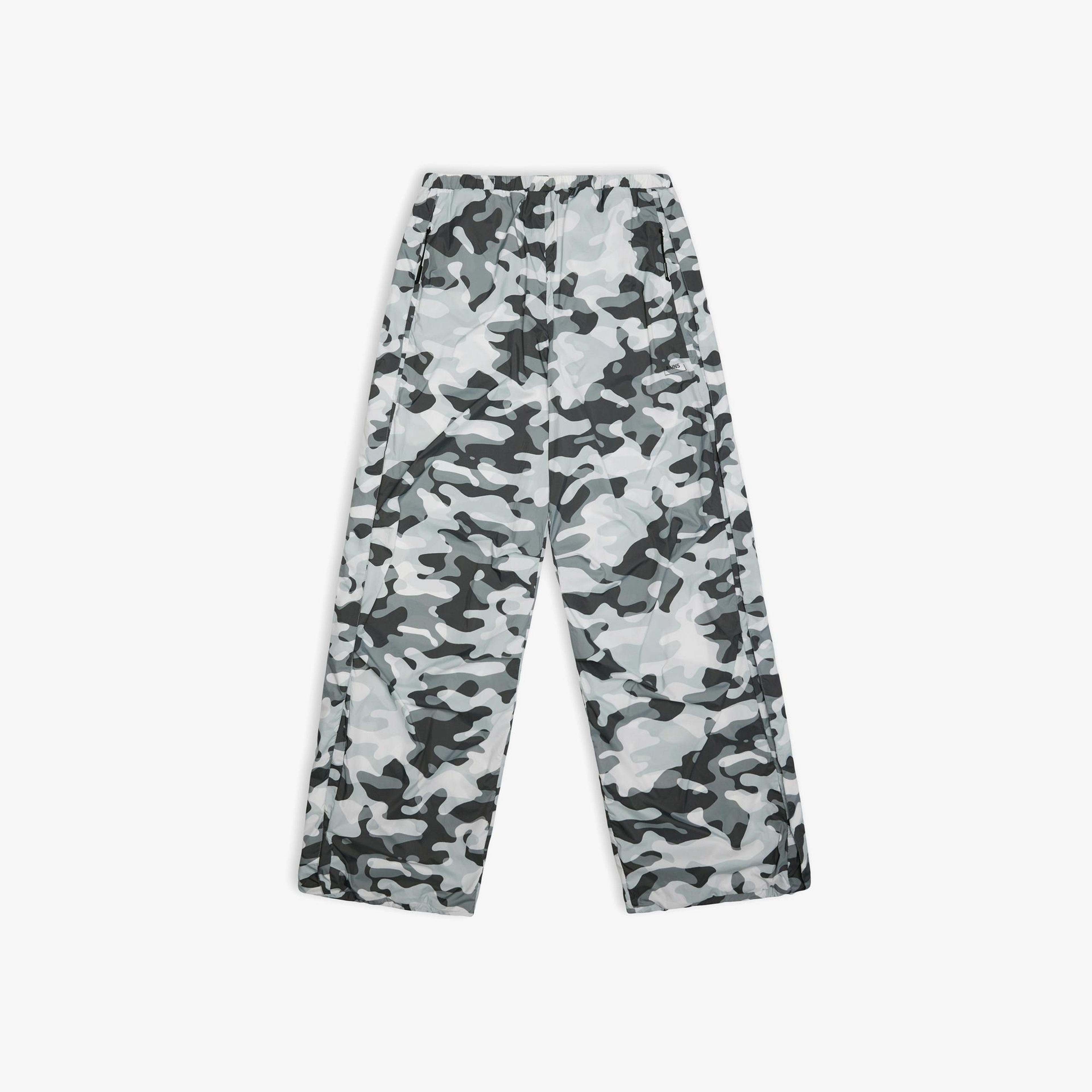 Rains Naha Wide Unisex Gri-Siyah Pantolon