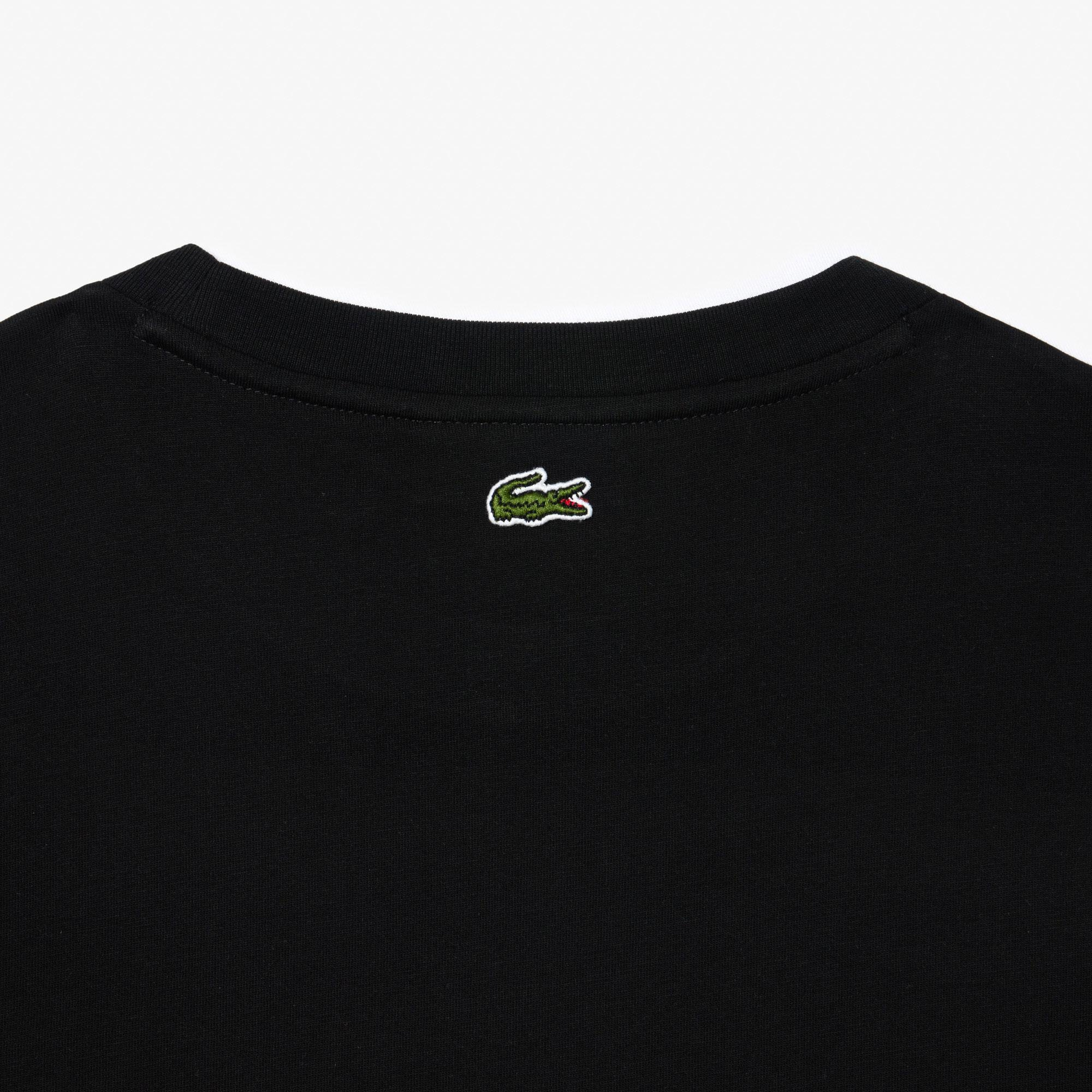 Kadın Bisiklet Yaka Siyah T-Shirt