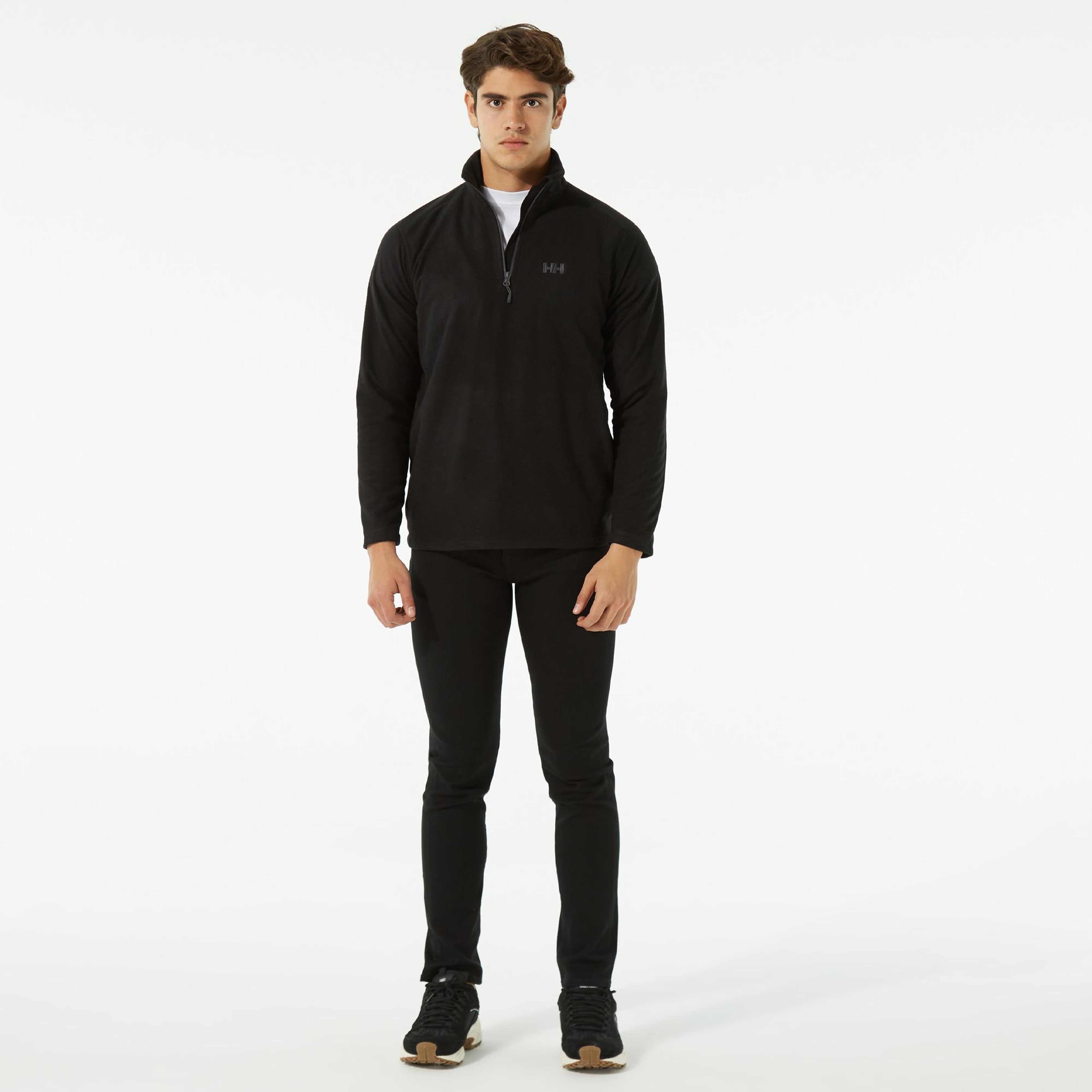 Helly Hansen Daybreaker Zip Fleece Erkek Siyah Polar