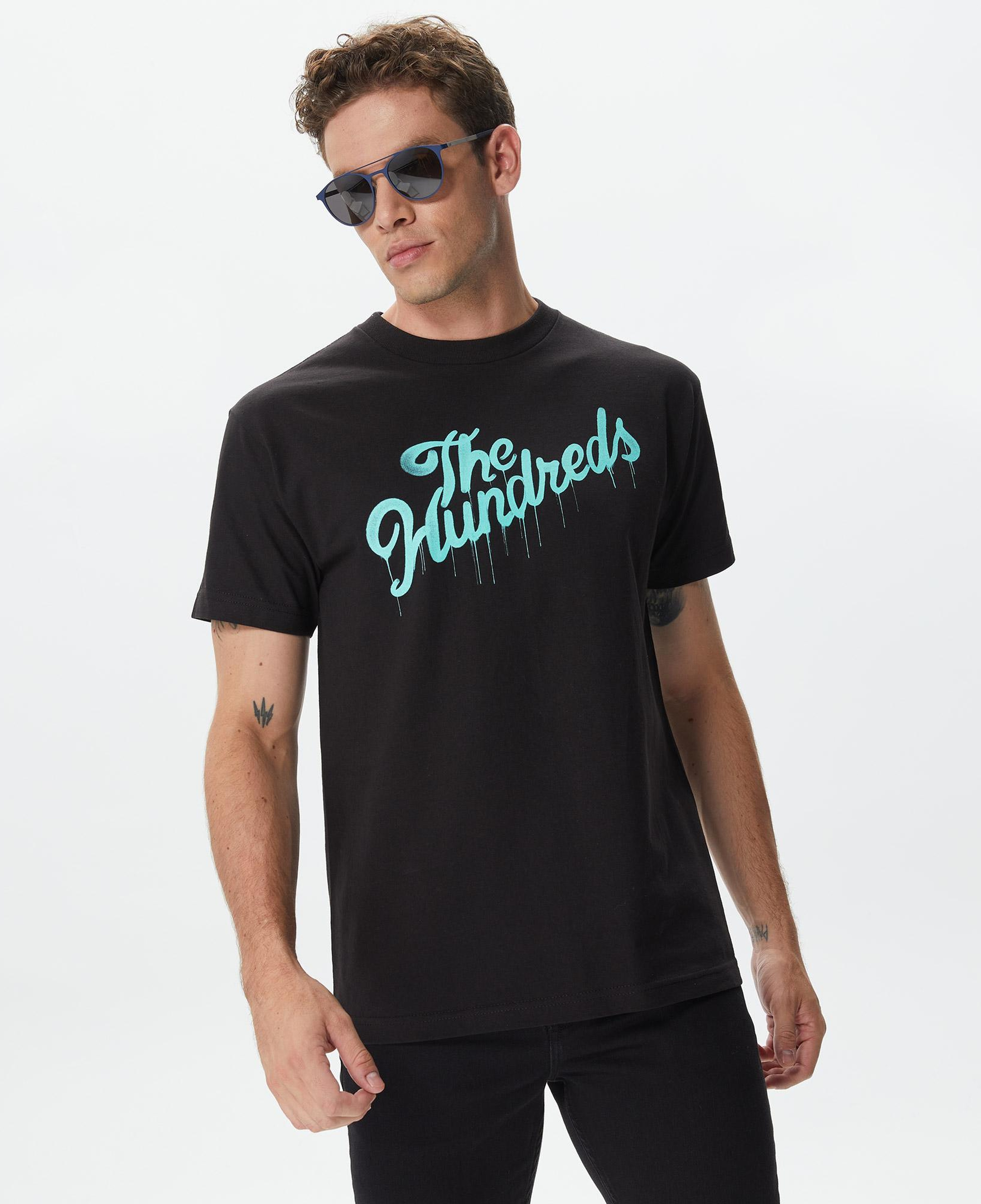 The Hundreds Drip Slant Erkek Siyah T-Shirt
