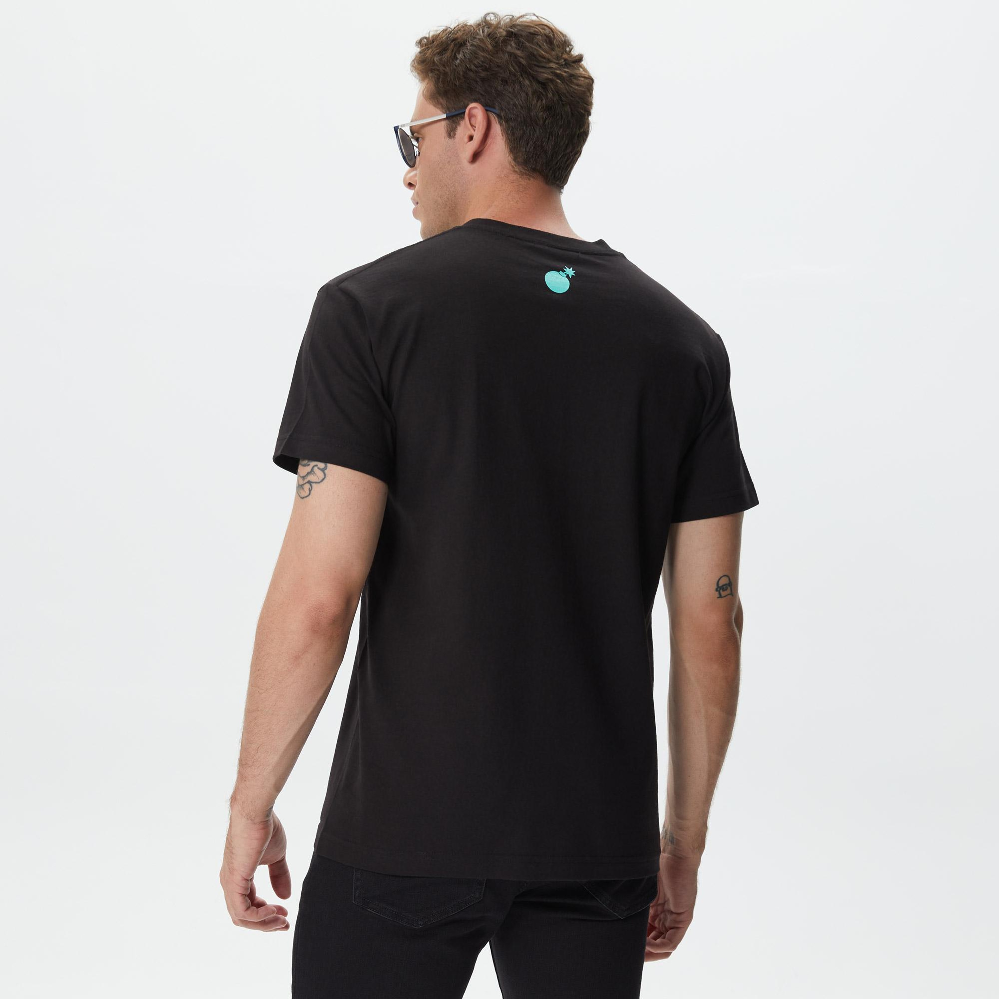The Hundreds Drip Slant Erkek Siyah T-Shirt