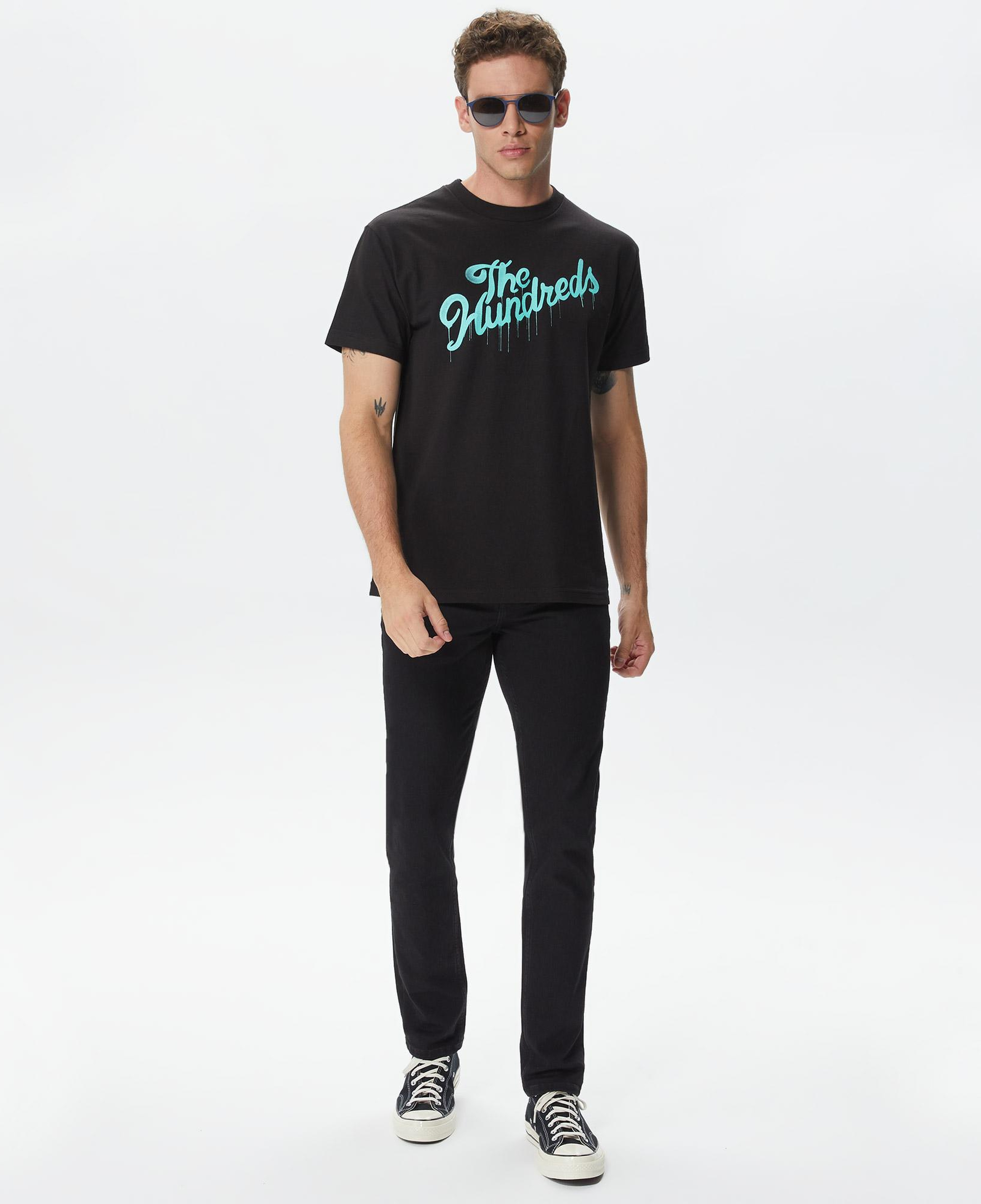 The Hundreds Drip Slant Erkek Siyah T-Shirt