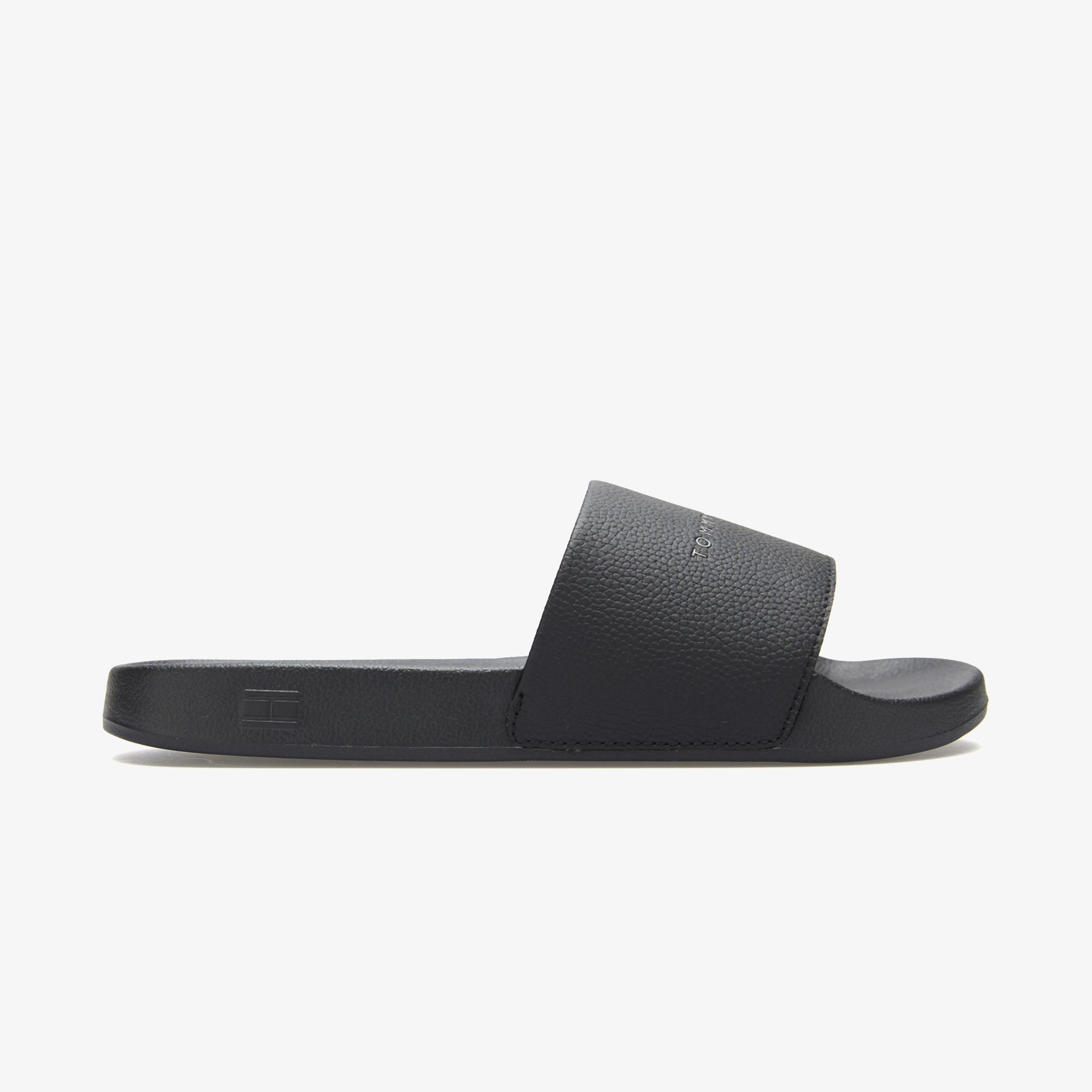 Tommy Hilfiger Hilifger Nyc Pool Erkek Siyah Terlik