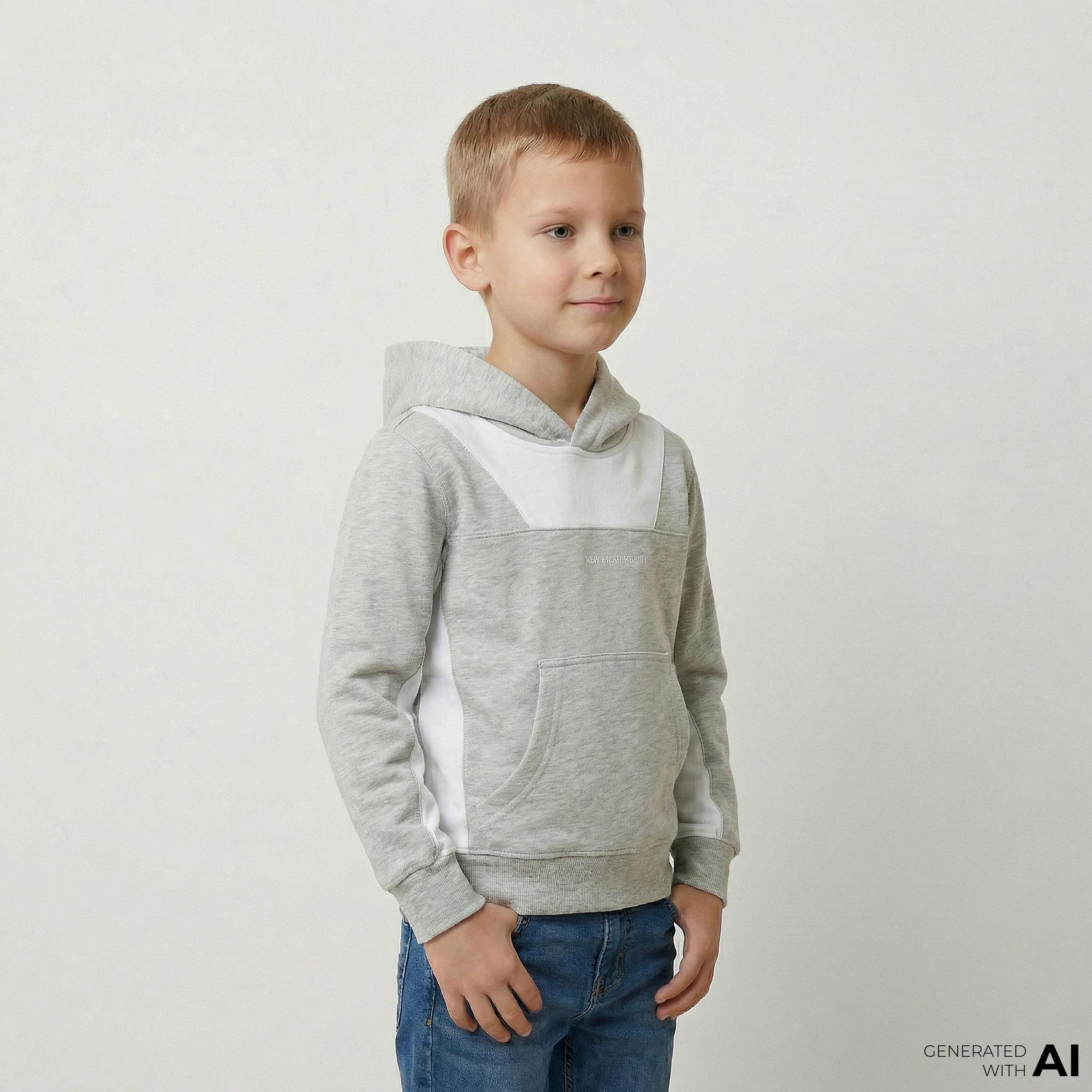 Les Benjamins 403 Çocuk Gri Hoodie