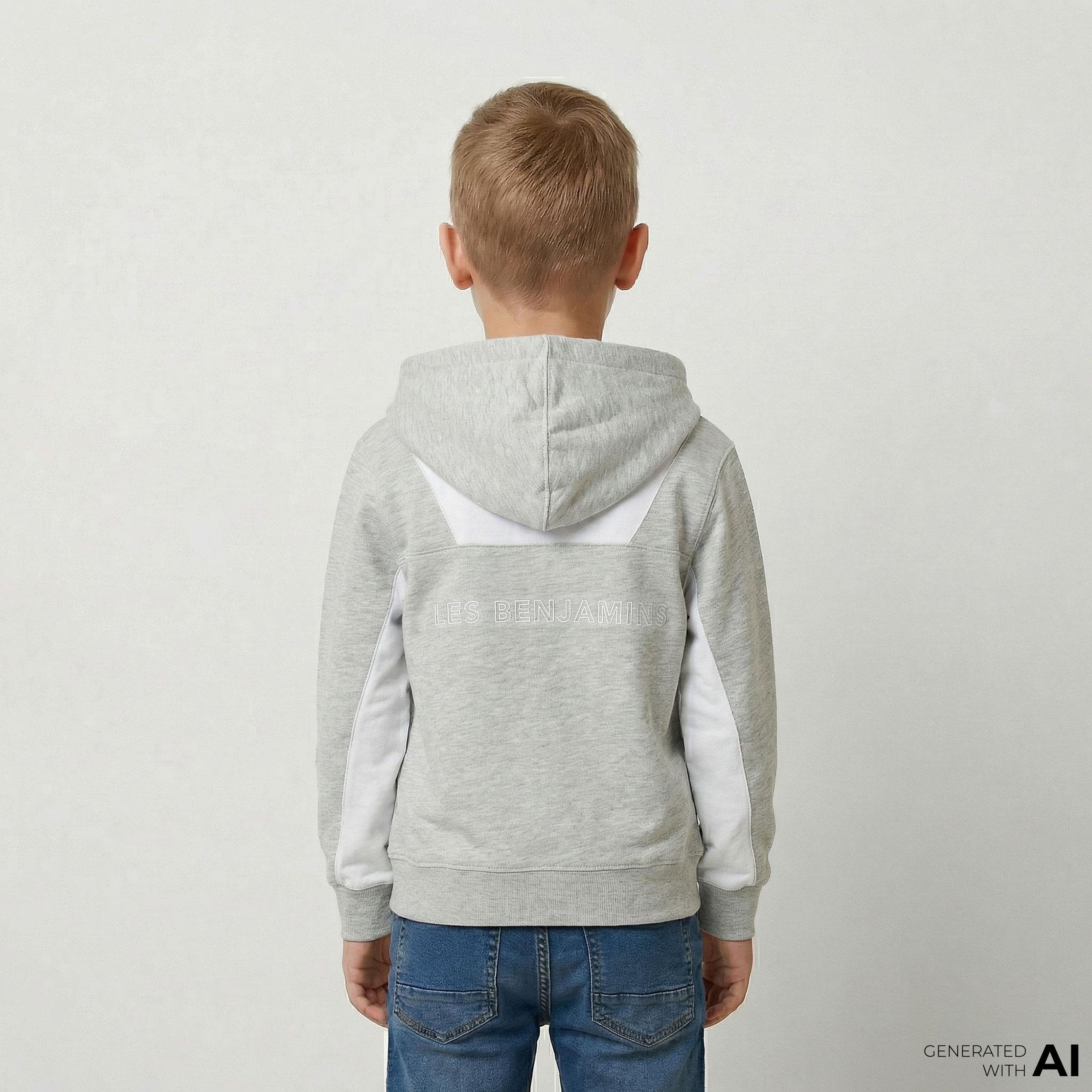 Les Benjamins 403 Çocuk Gri Hoodie