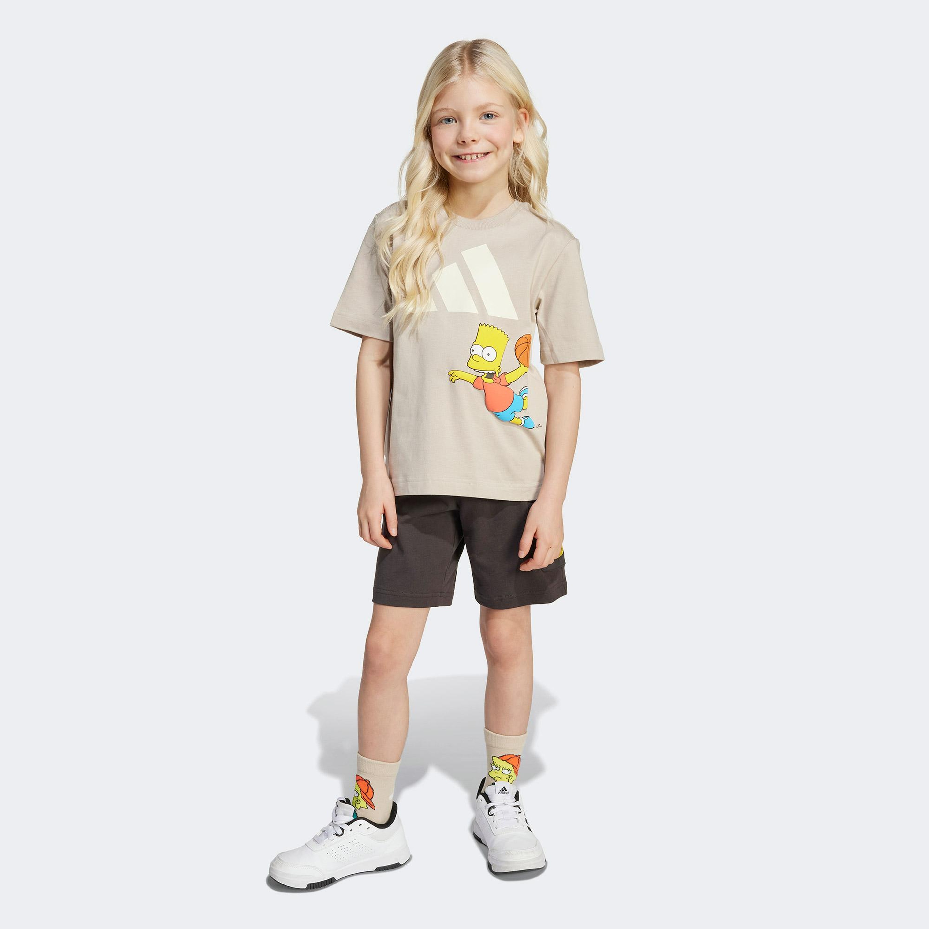 adidas The Simpsons Çocuk Gri Eşofman Takımı