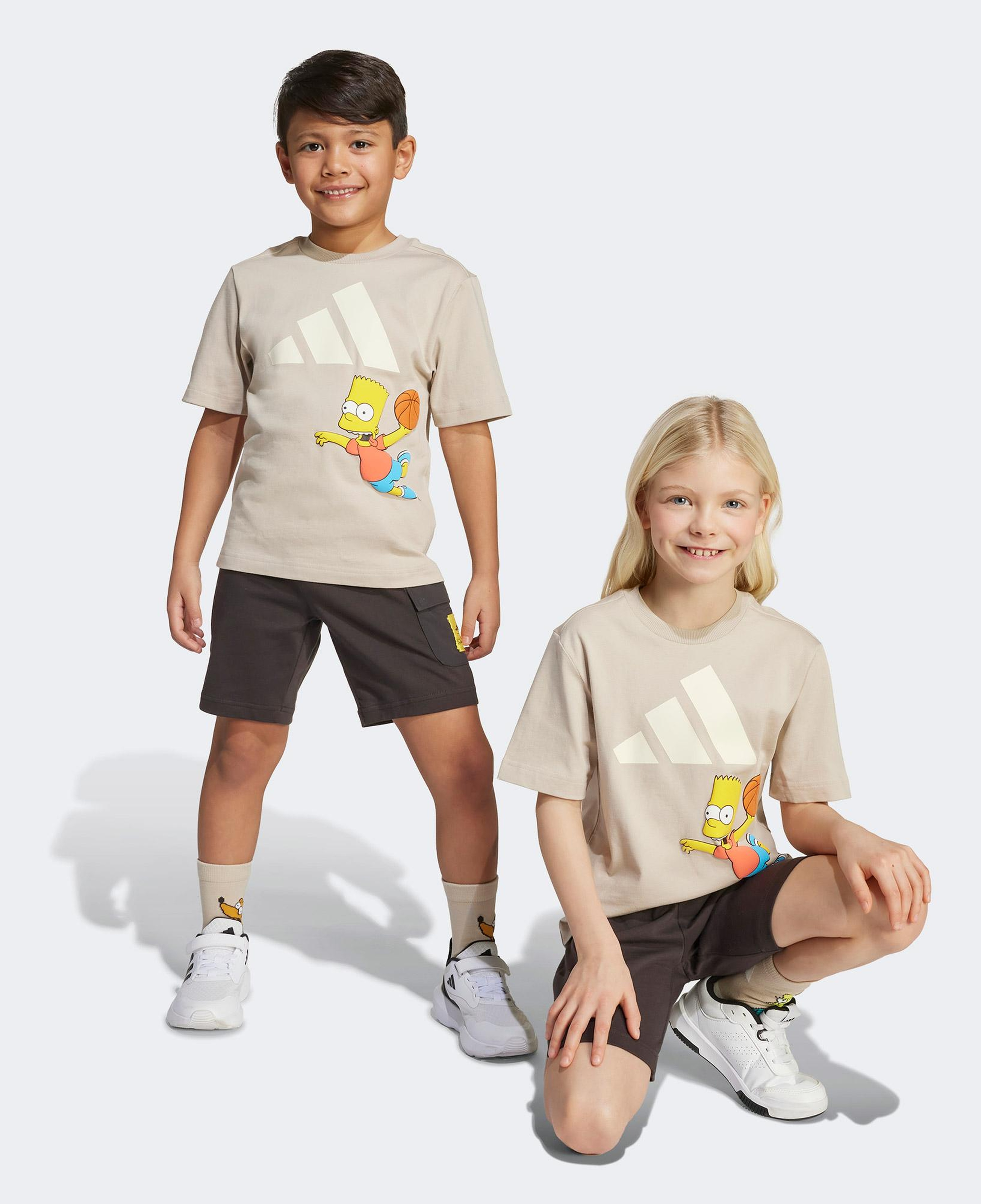 adidas The Simpsons Çocuk Gri Eşofman Takımı