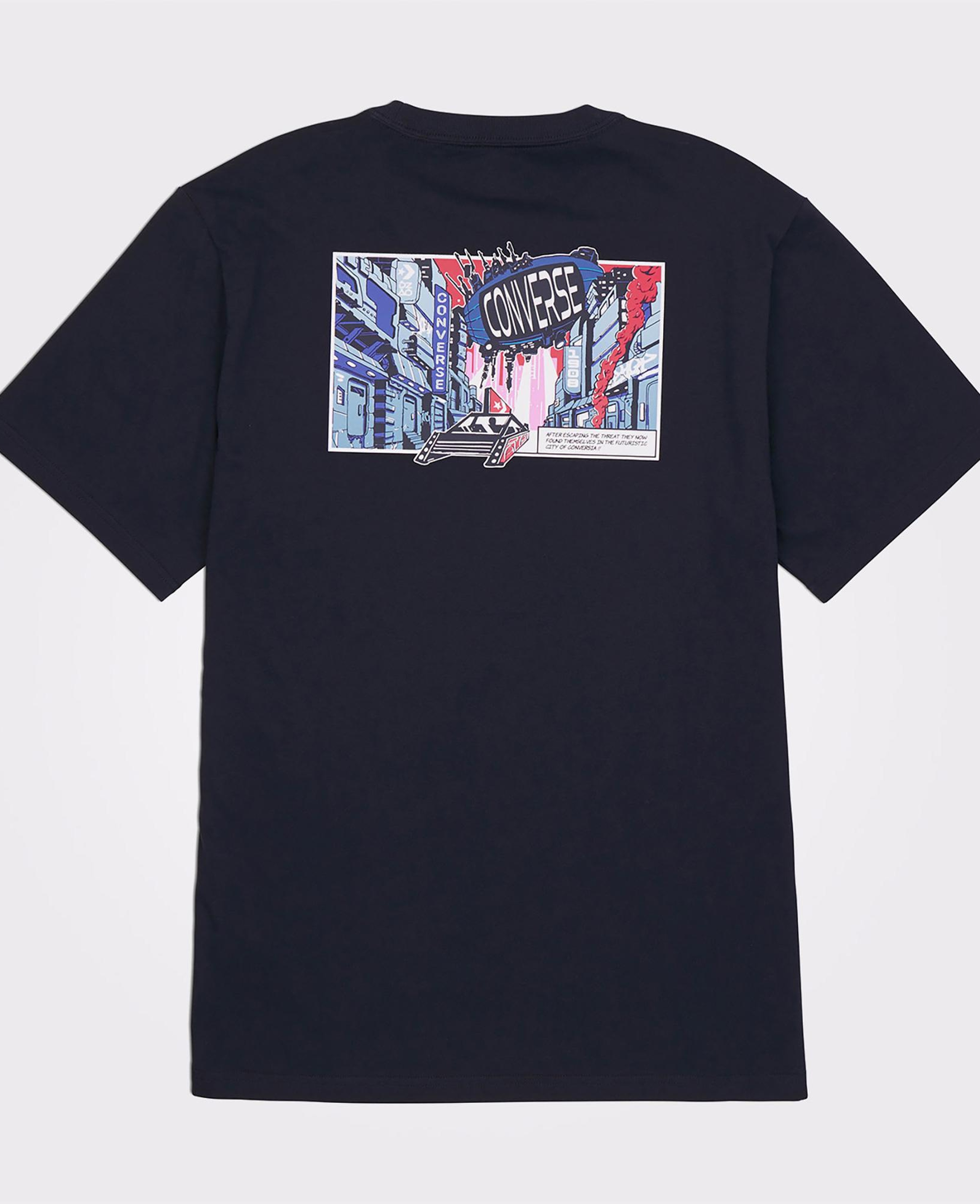 Converse Baskılı Erkek Siyah T-Shirt