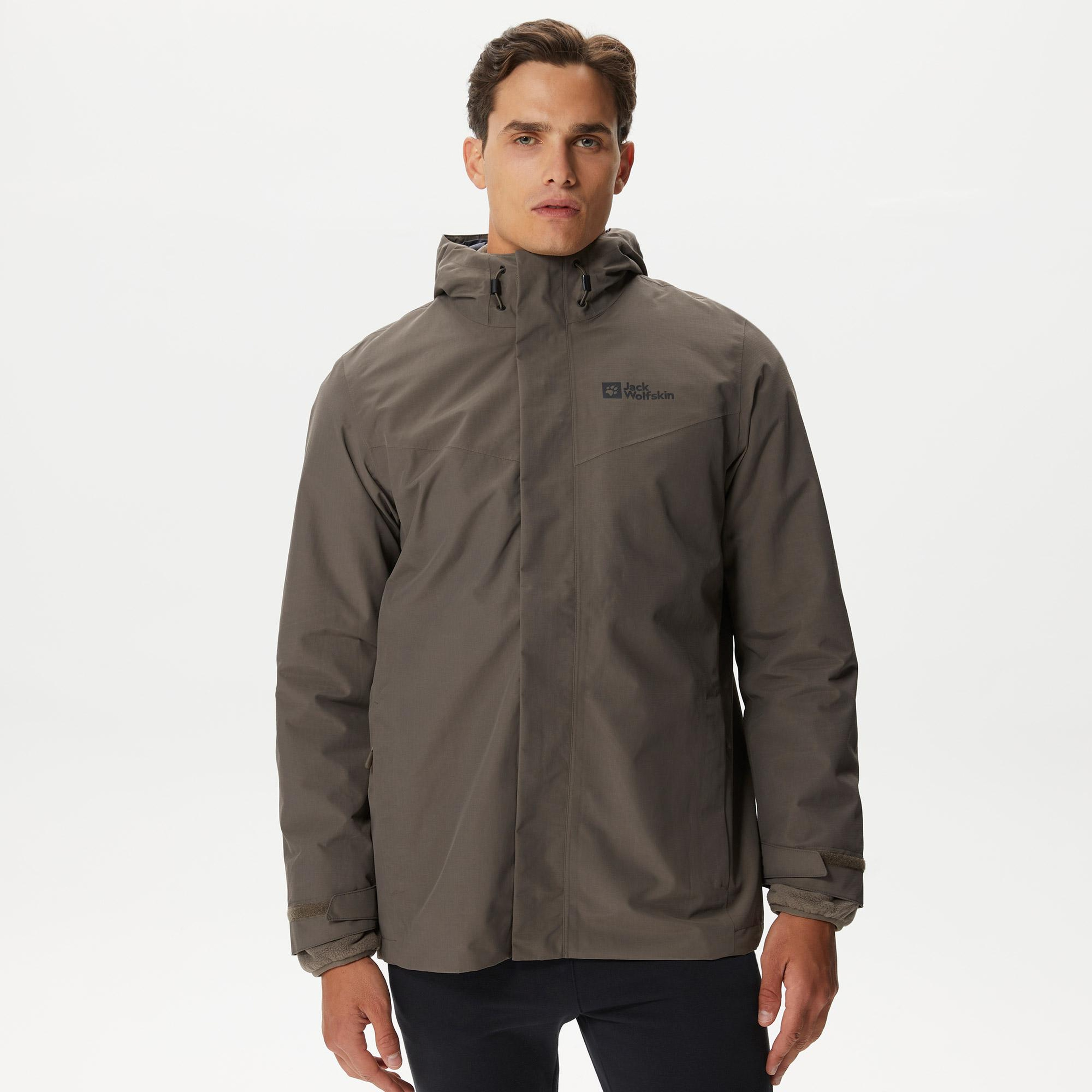 Jack Wolfskin Altenberg 3In1 Erkek Kahverengi Mont