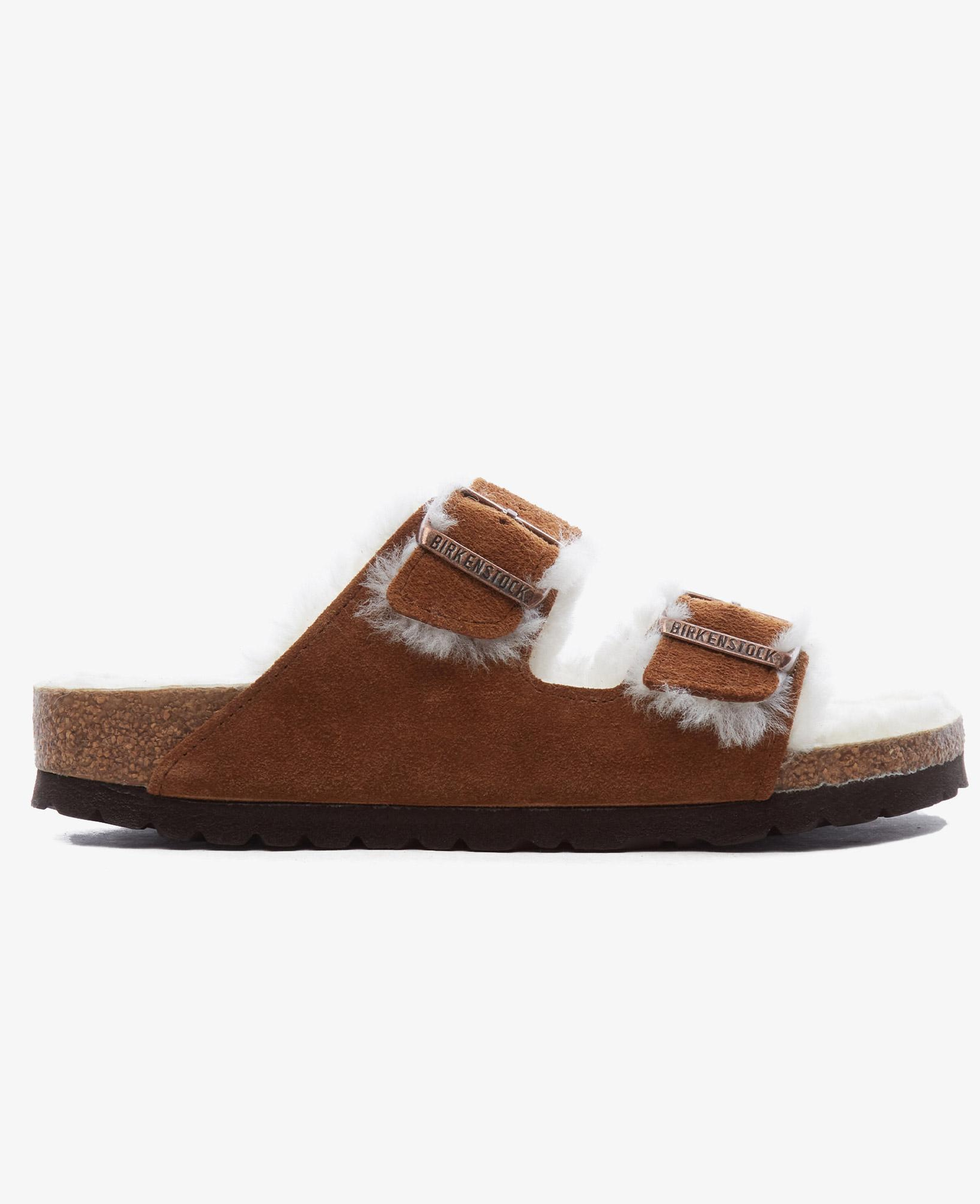 Birkenstock Kahverengi Unisex Çift Bantlı Süet Terlik