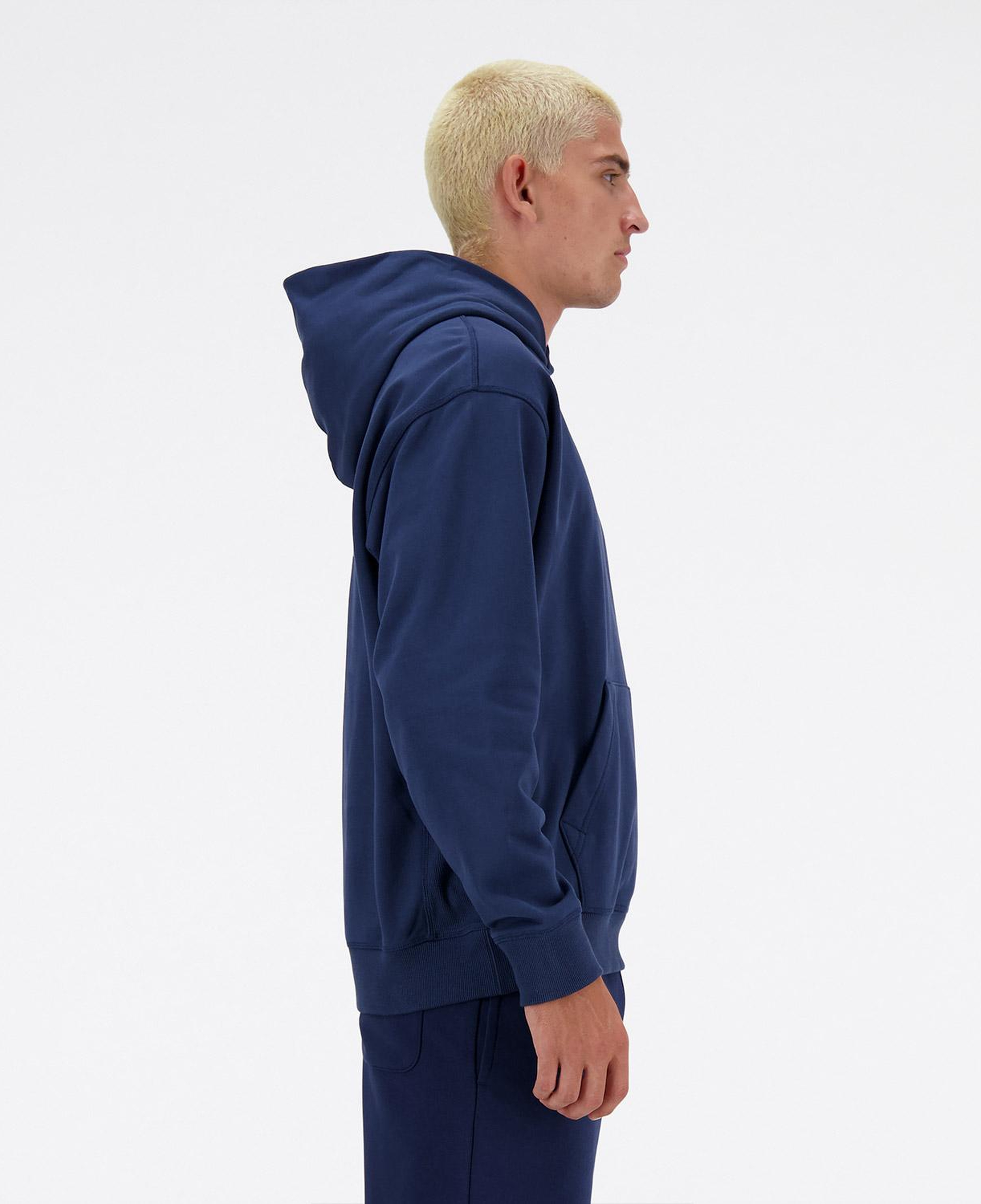 New Balance Athletics Embroidered Relaxed Lacivert Erkek Hoodie